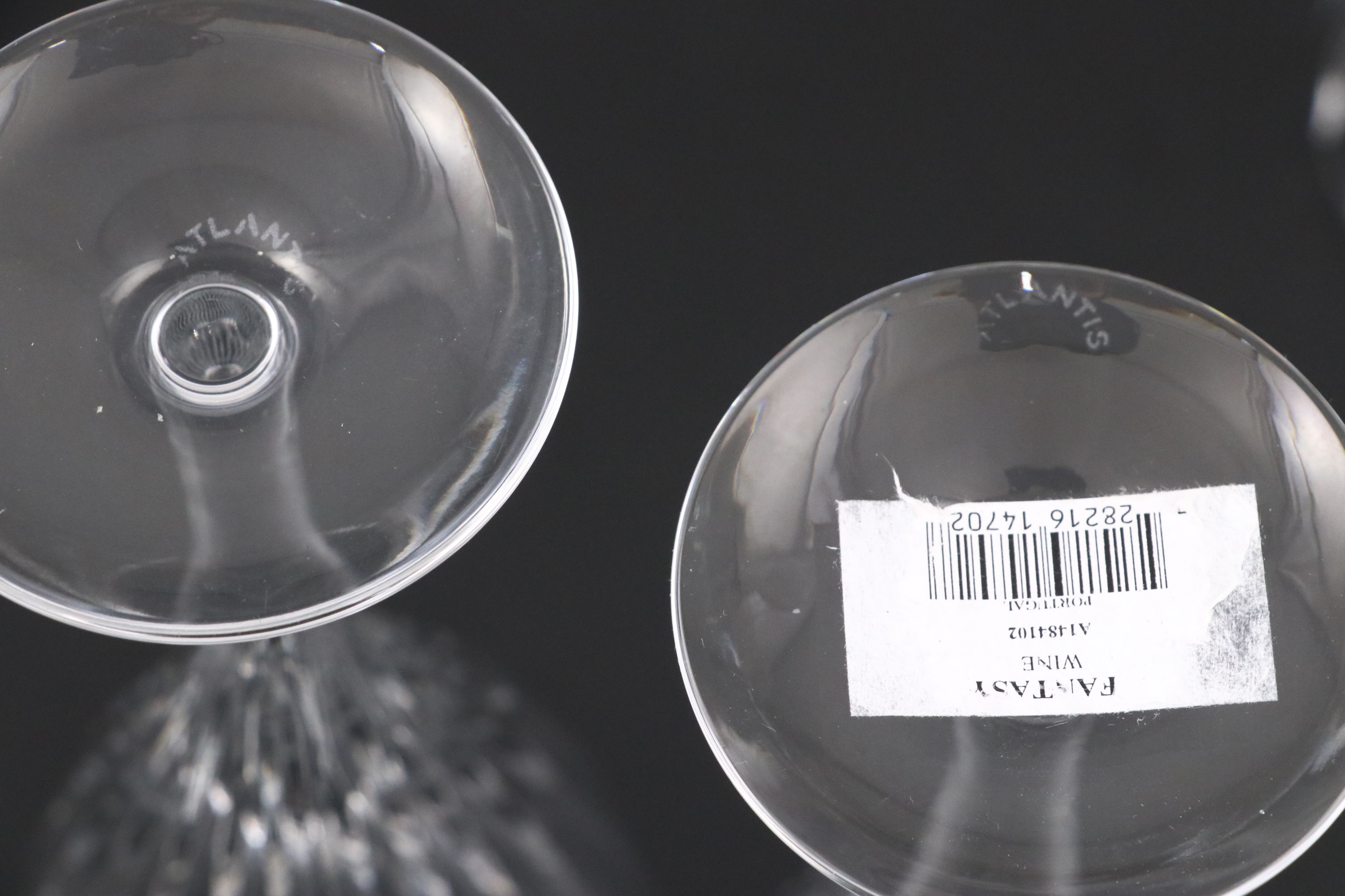 Atlantis "Fantasy" Crystal Glasses with Mikasa "Park Lane" Wine Glasses