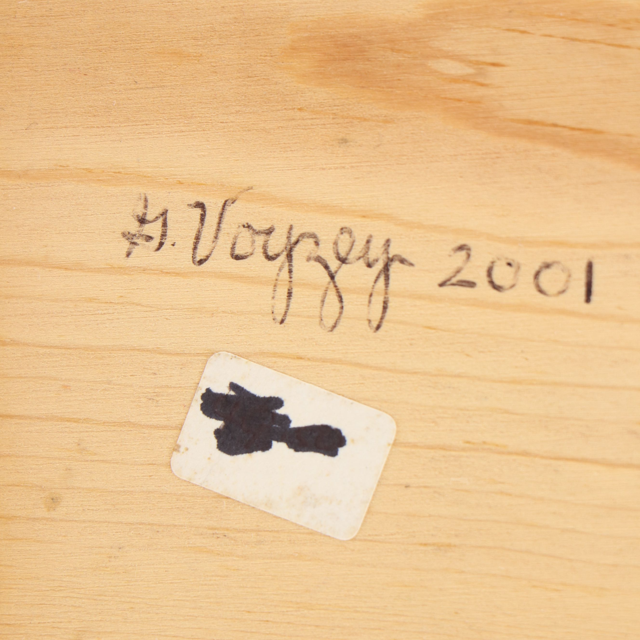 G. Voyzey Hand-Carved Folk Art Style Wooden Cow Figures