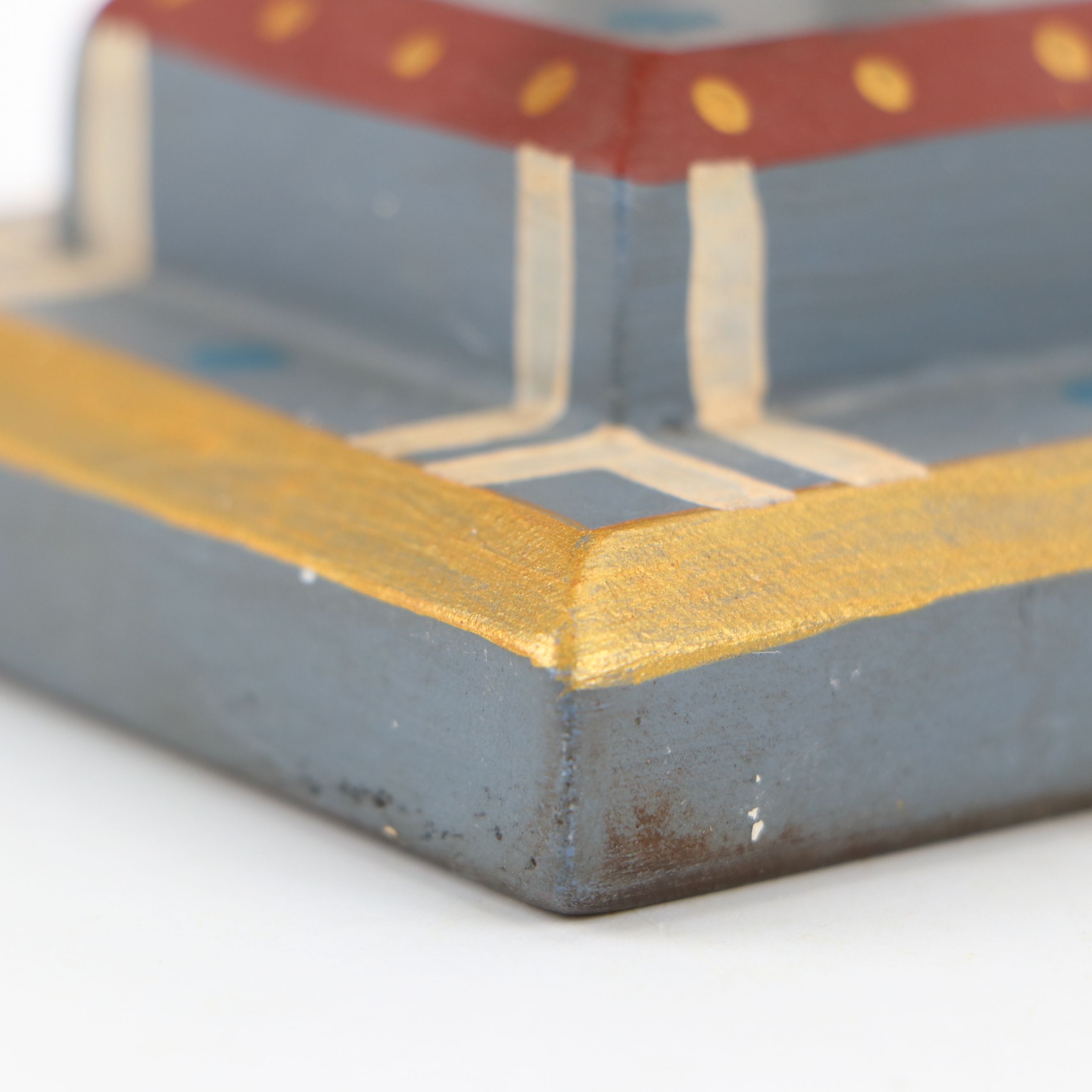 G. Voyzey Hand-Carved Folk Art Style Wooden Cow Figures