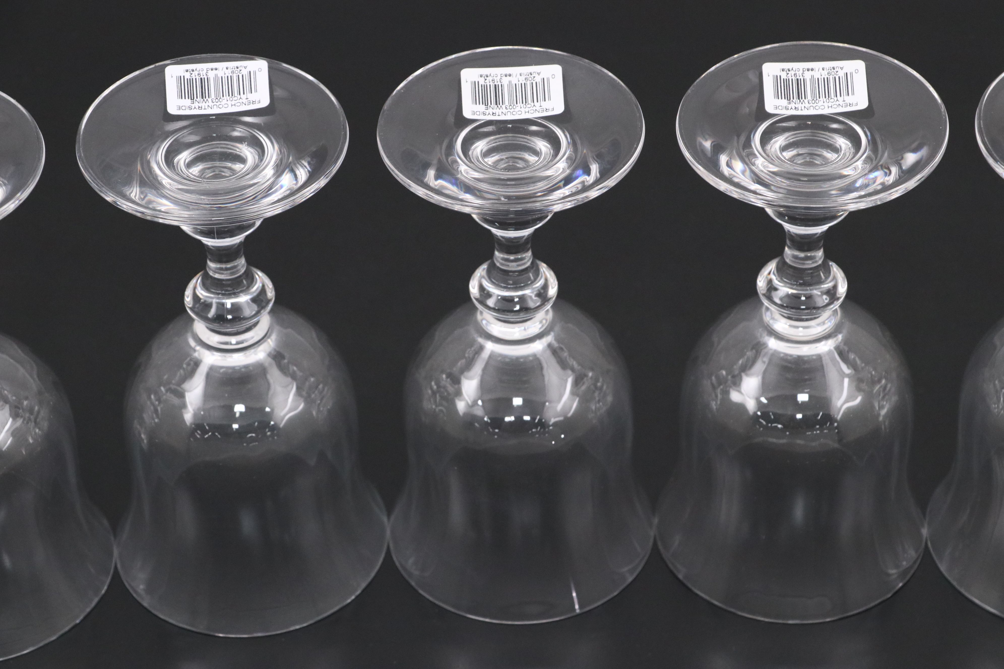 Mikasa "French Countryside" Crystal Wine Glasses