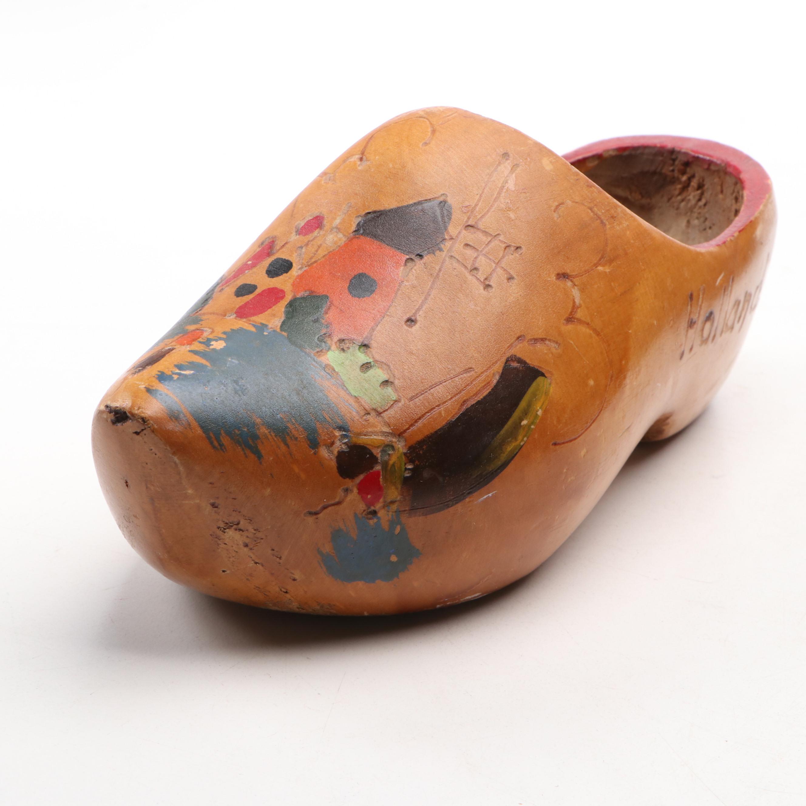 Studio Pottery Earthenware Pitcher with Floral Needlepoint Pillow and Wood Décor