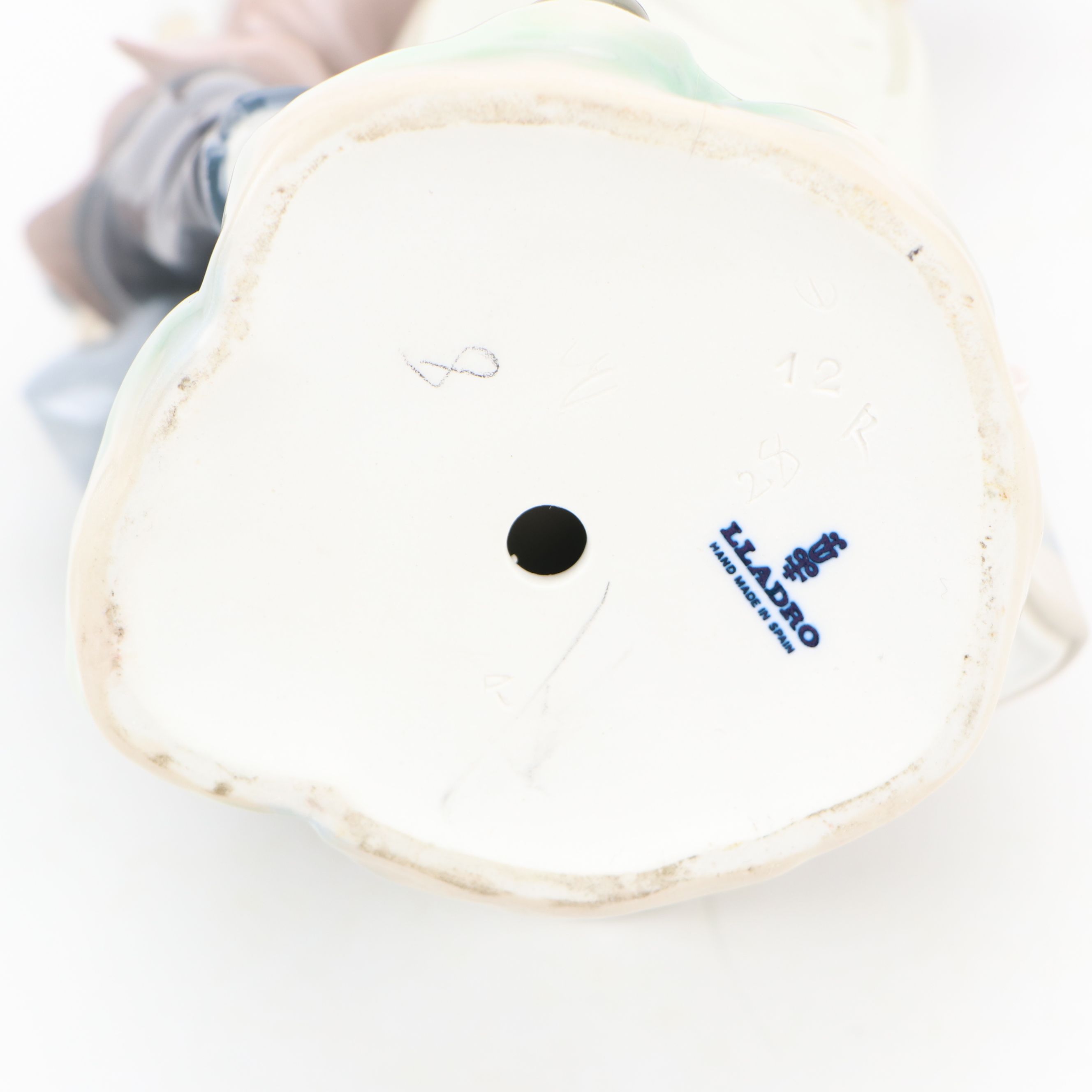 Lladró "Children with Basket of Fruit" with Bing & Grøndahl Porcelain Figurines