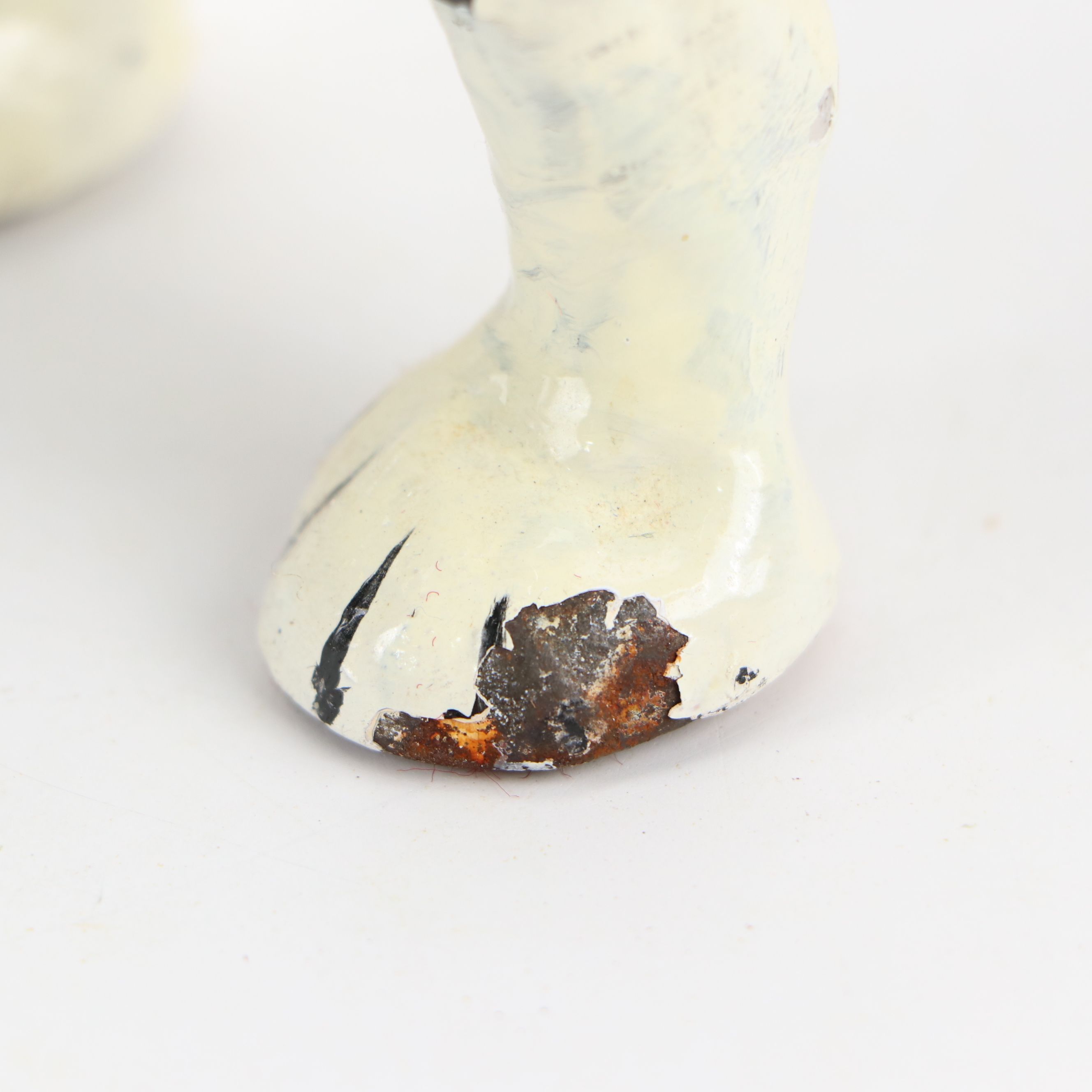 Painted Cast Iron Boston Terrier Doorstops, 20th Century