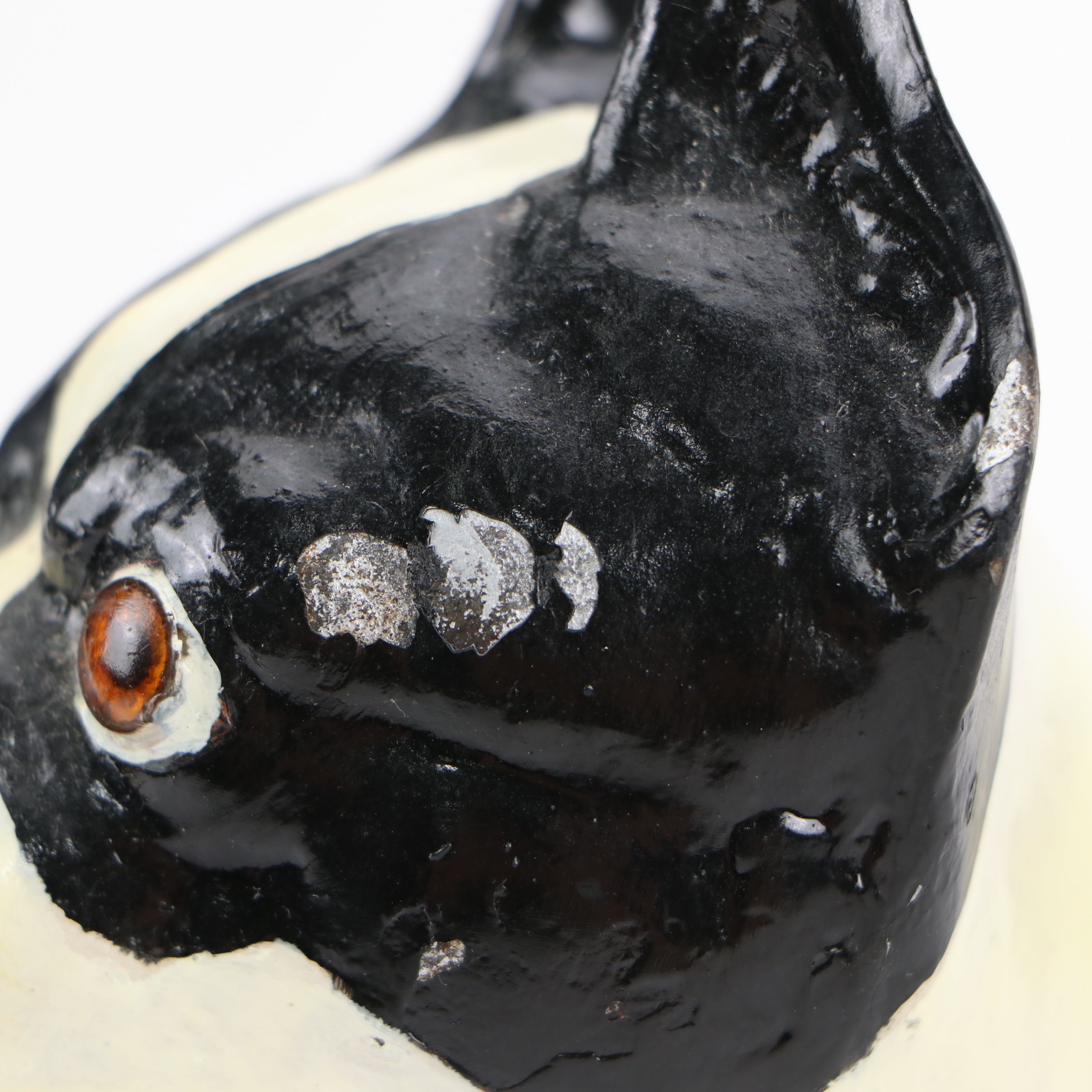 Painted Cast Iron Boston Terrier Doorstops, 20th Century