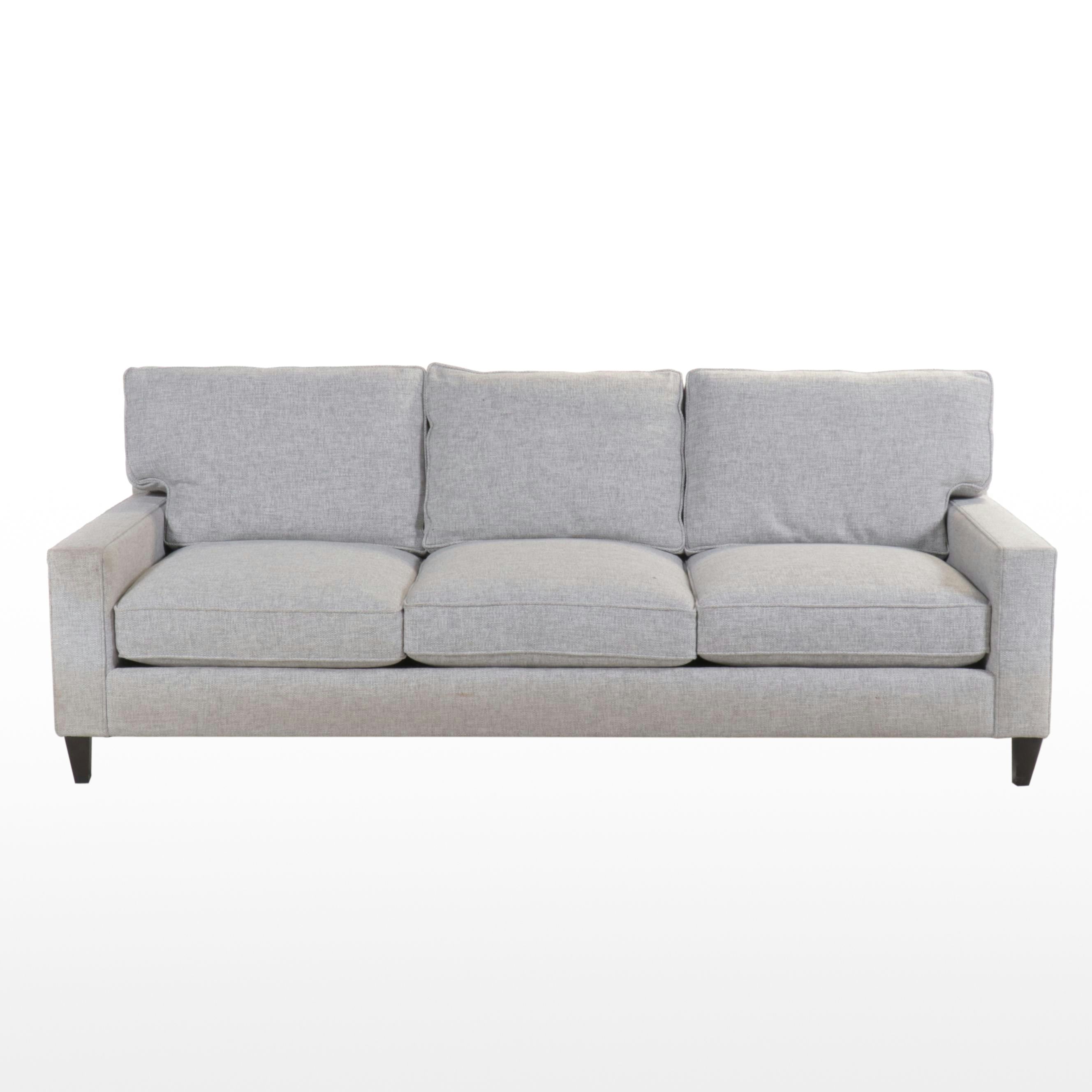 Contemporary Bernhardt Sofa with Chenille Upholstery