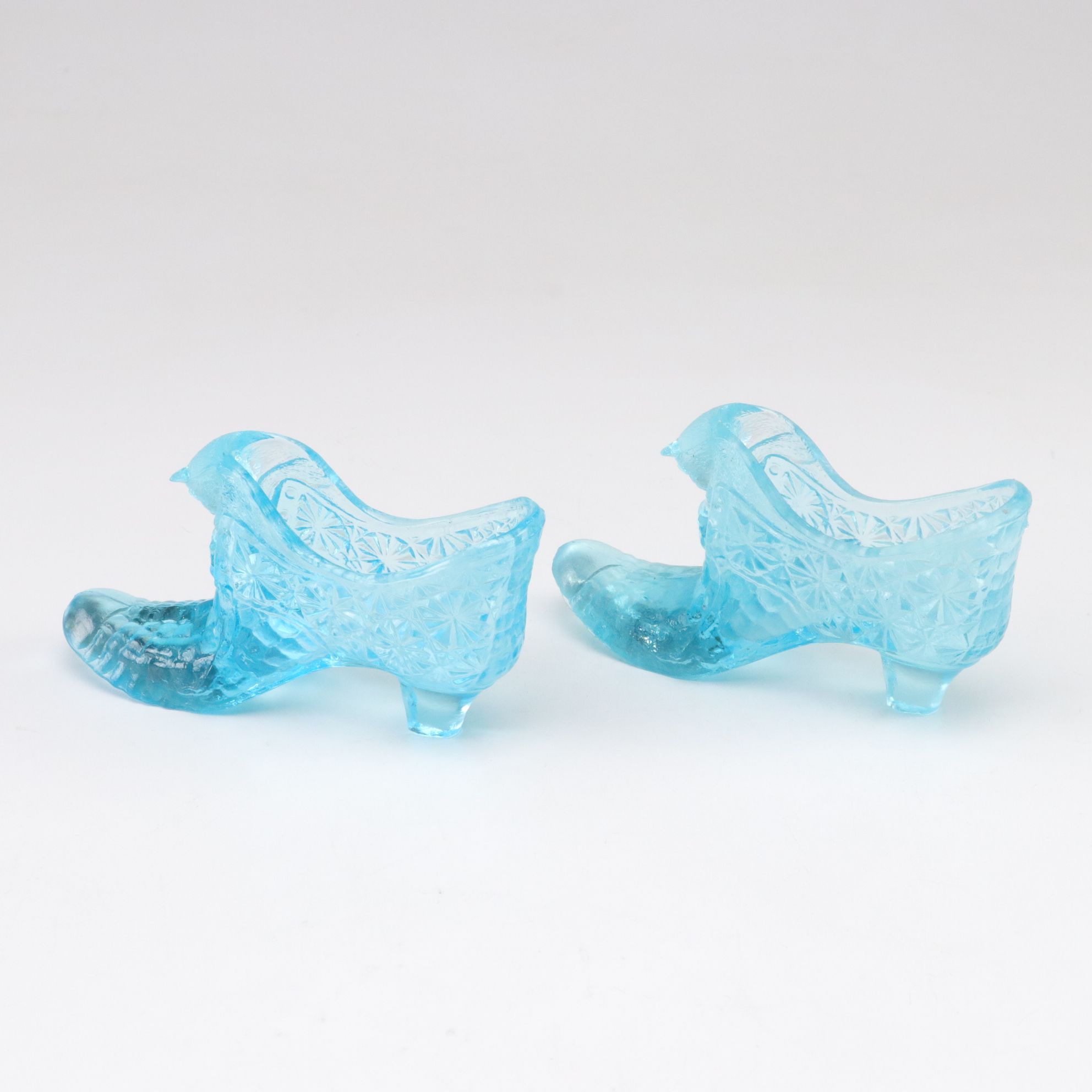 Fenton & Boyd "Cat Head" Glass Lady Slipper Figurines & More