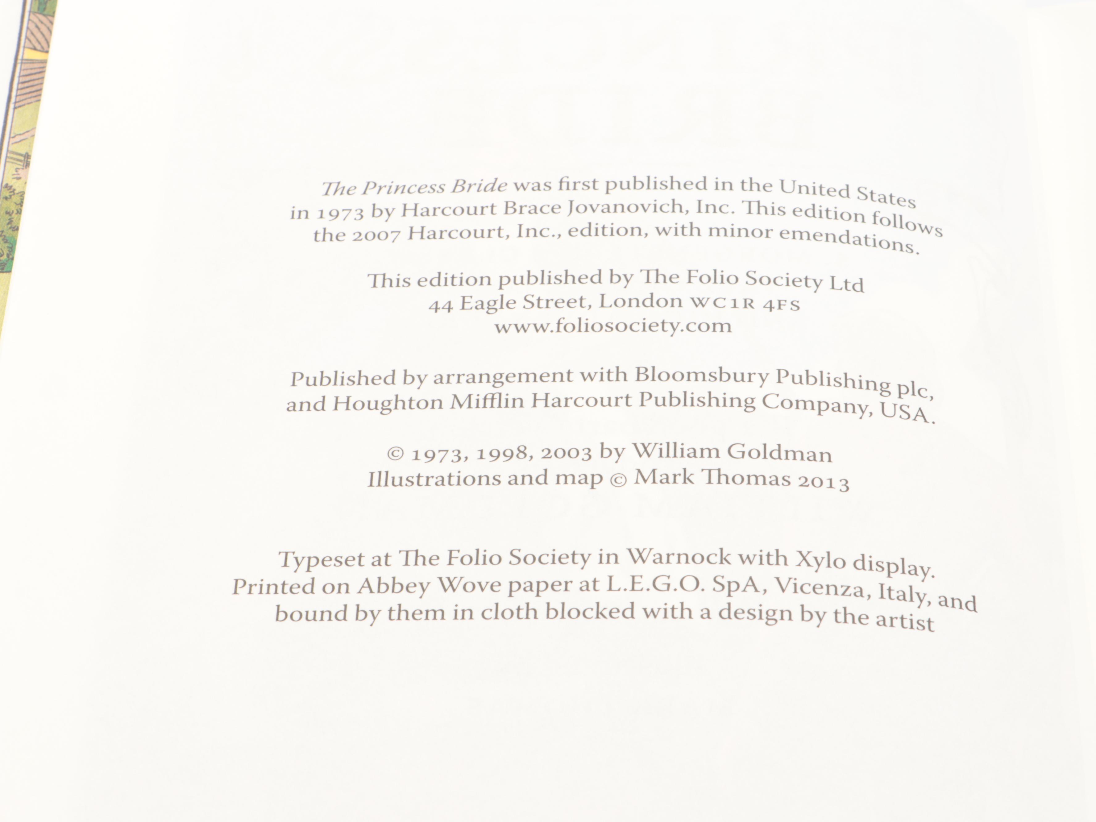 Folio Society "The Princess Bride" and "The Wind in the Willows"