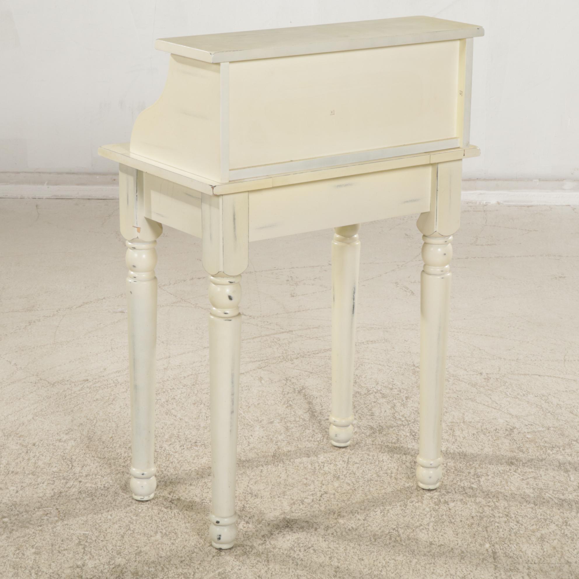 Distressed Painted Wood Writing Desk, 21st Century