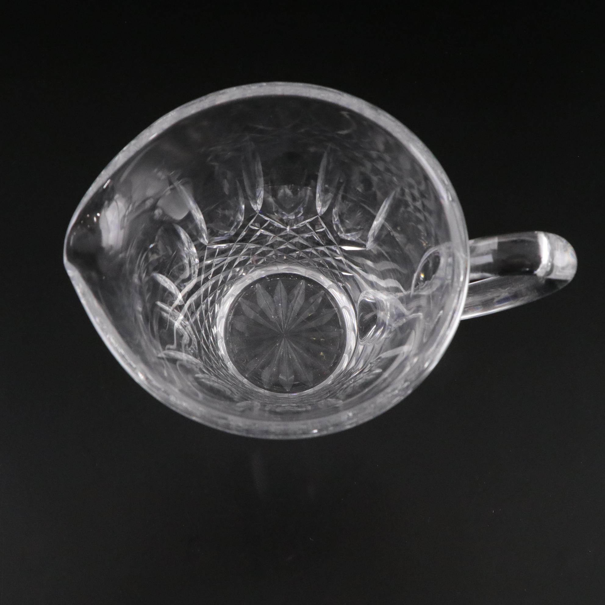 Waterford "Kenmare" Crystal Pitcher with Two Crystal Bowls