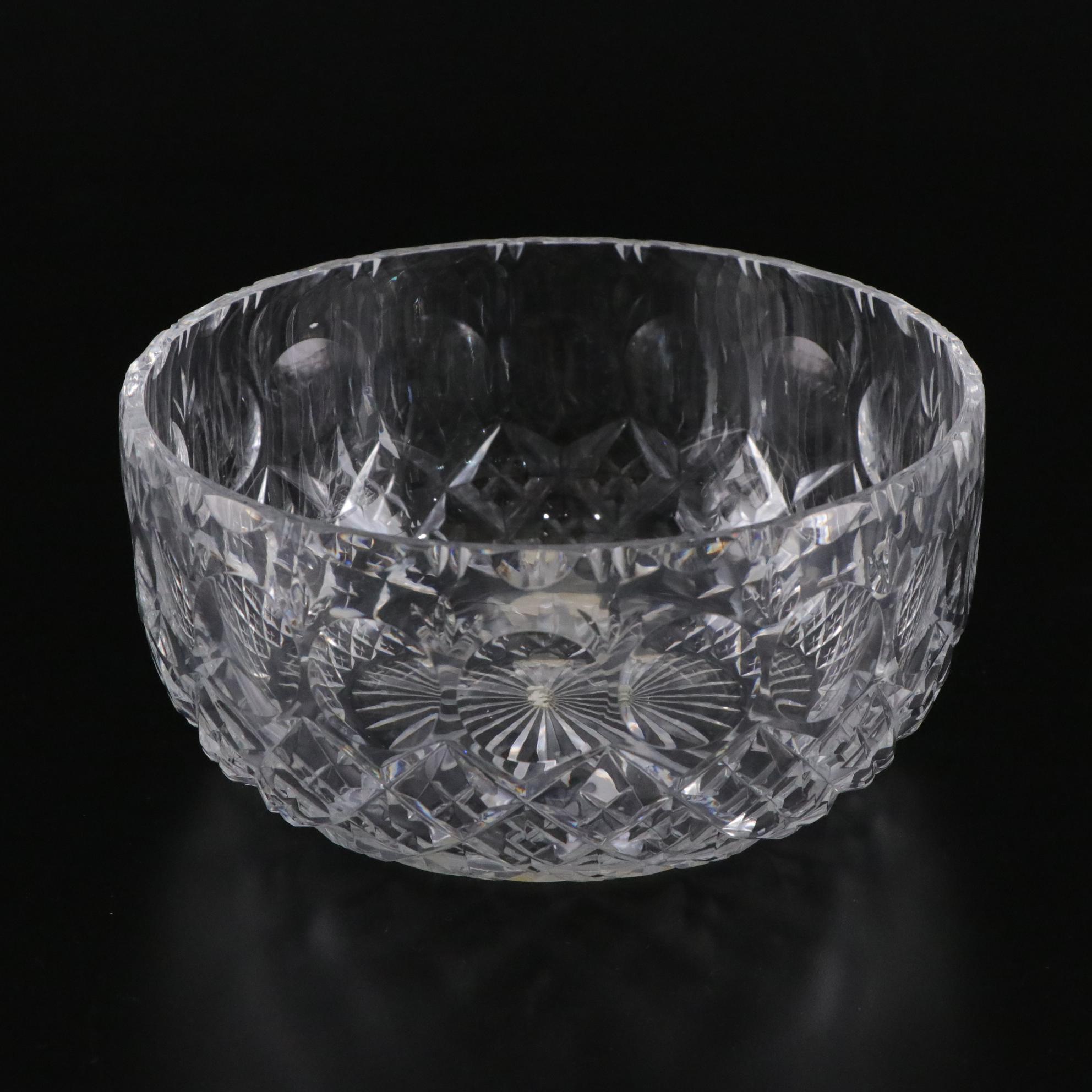 Waterford "Kenmare" Crystal Pitcher with Two Crystal Bowls