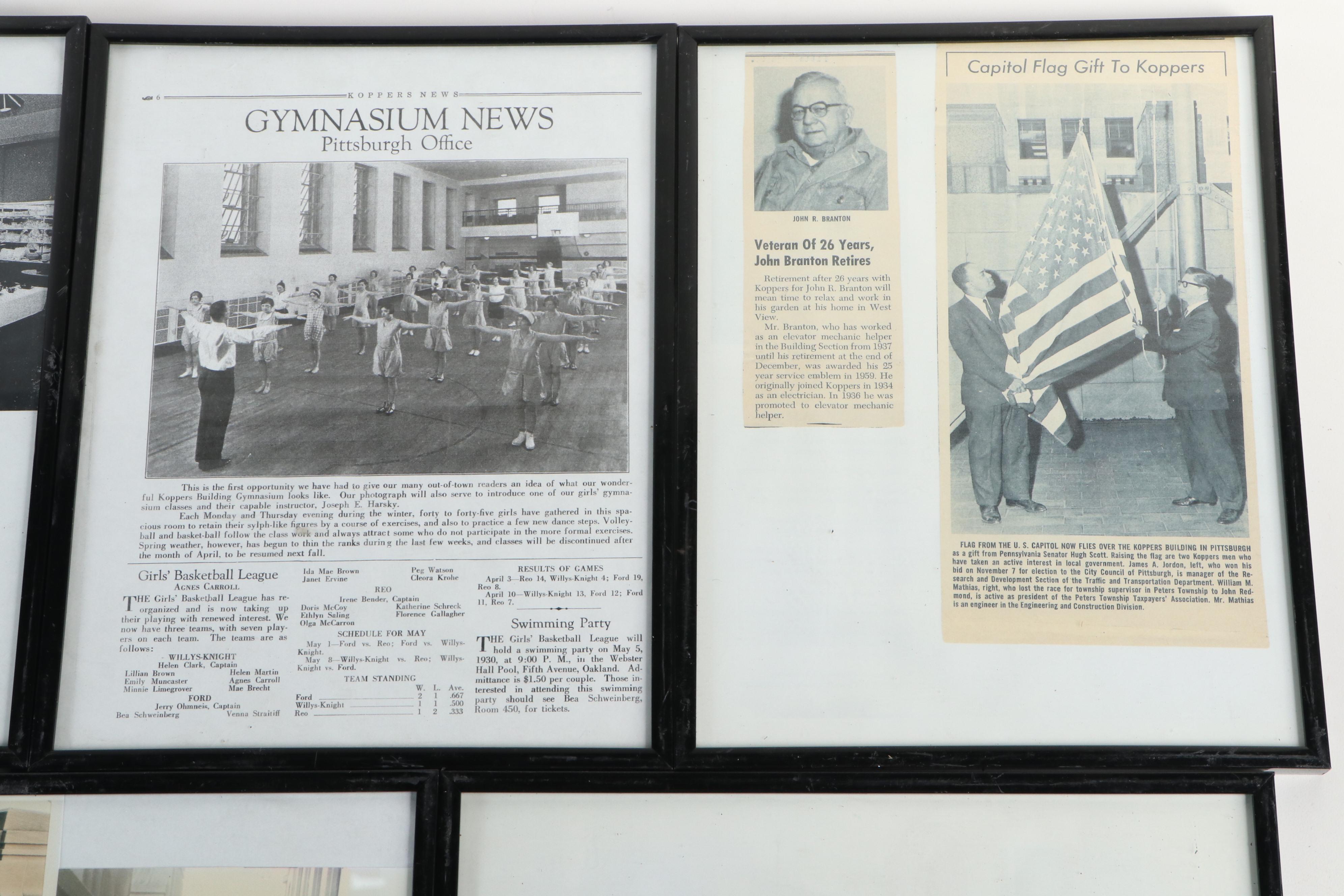 Photographs and News Articles Relating to Pittsburgh's Koppers Tower