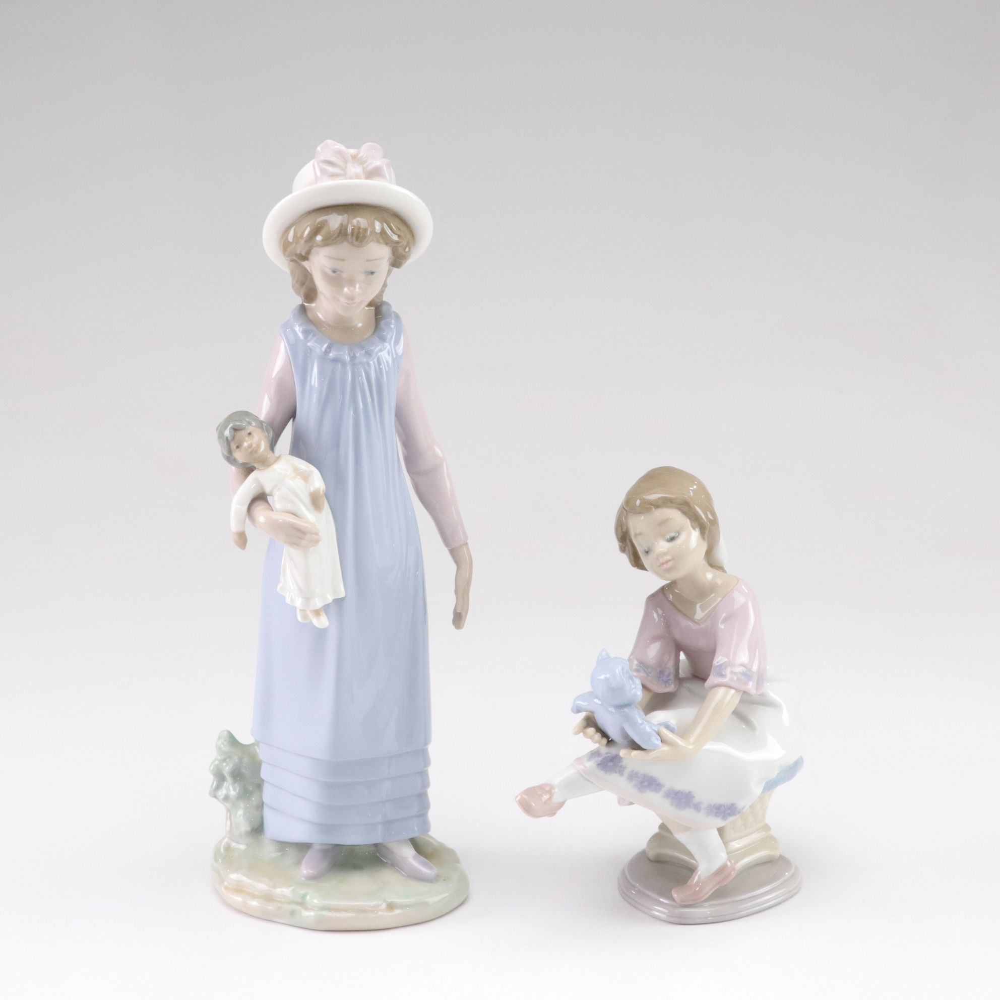 Lladró "Best Friend" and "Belinda With Her Doll" Porcelain Figurines, 1978-1993