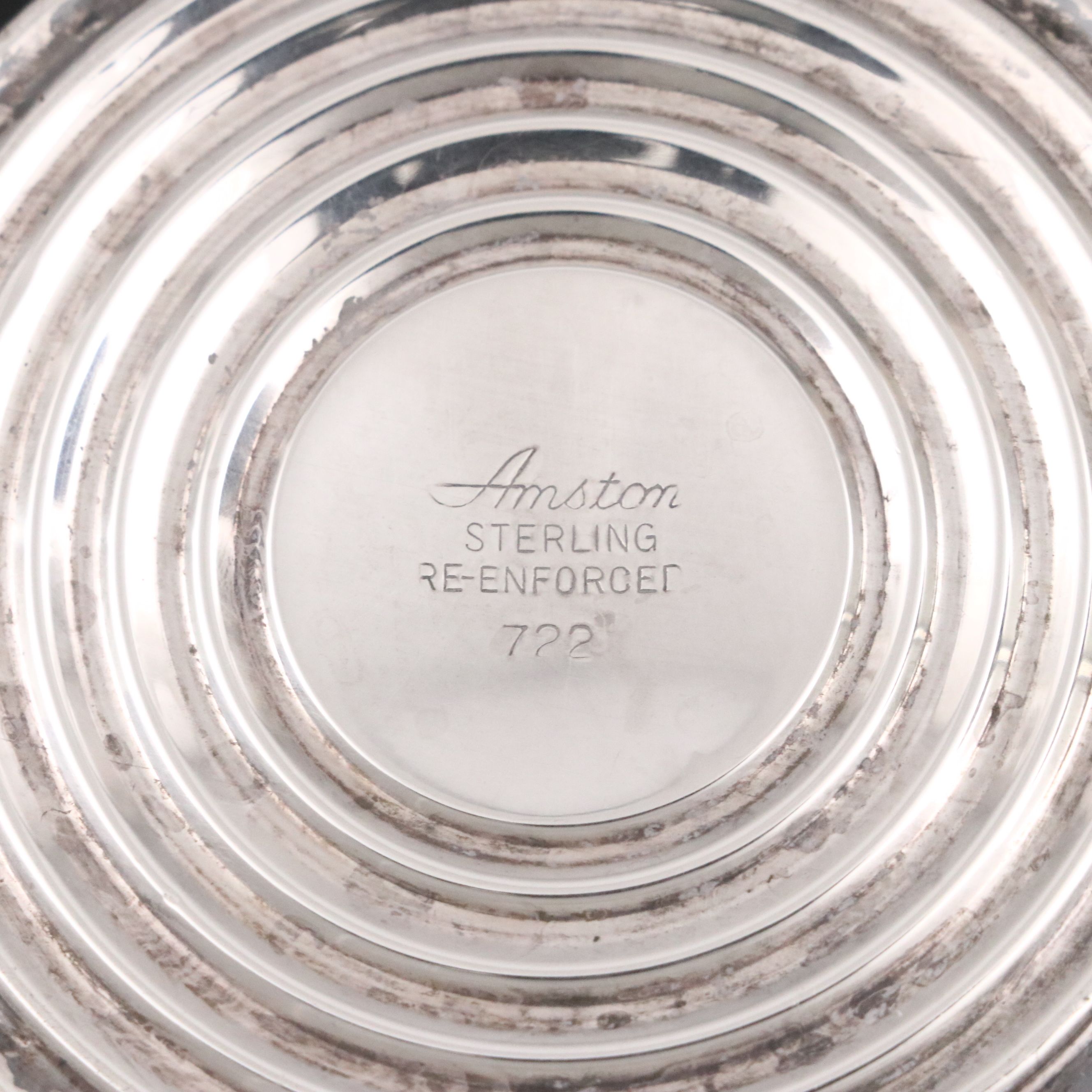 Amston Sterling Compote, Watson Sterling Vase, and Sterling Tea Accessories