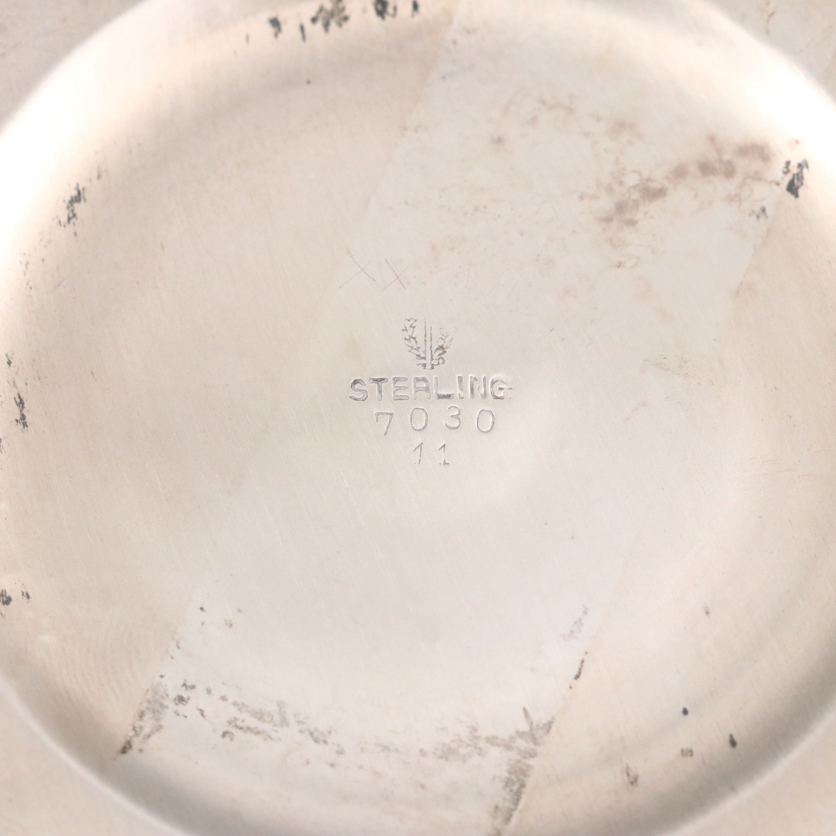 Amston Sterling Compote, Watson Sterling Vase, and Sterling Tea Accessories