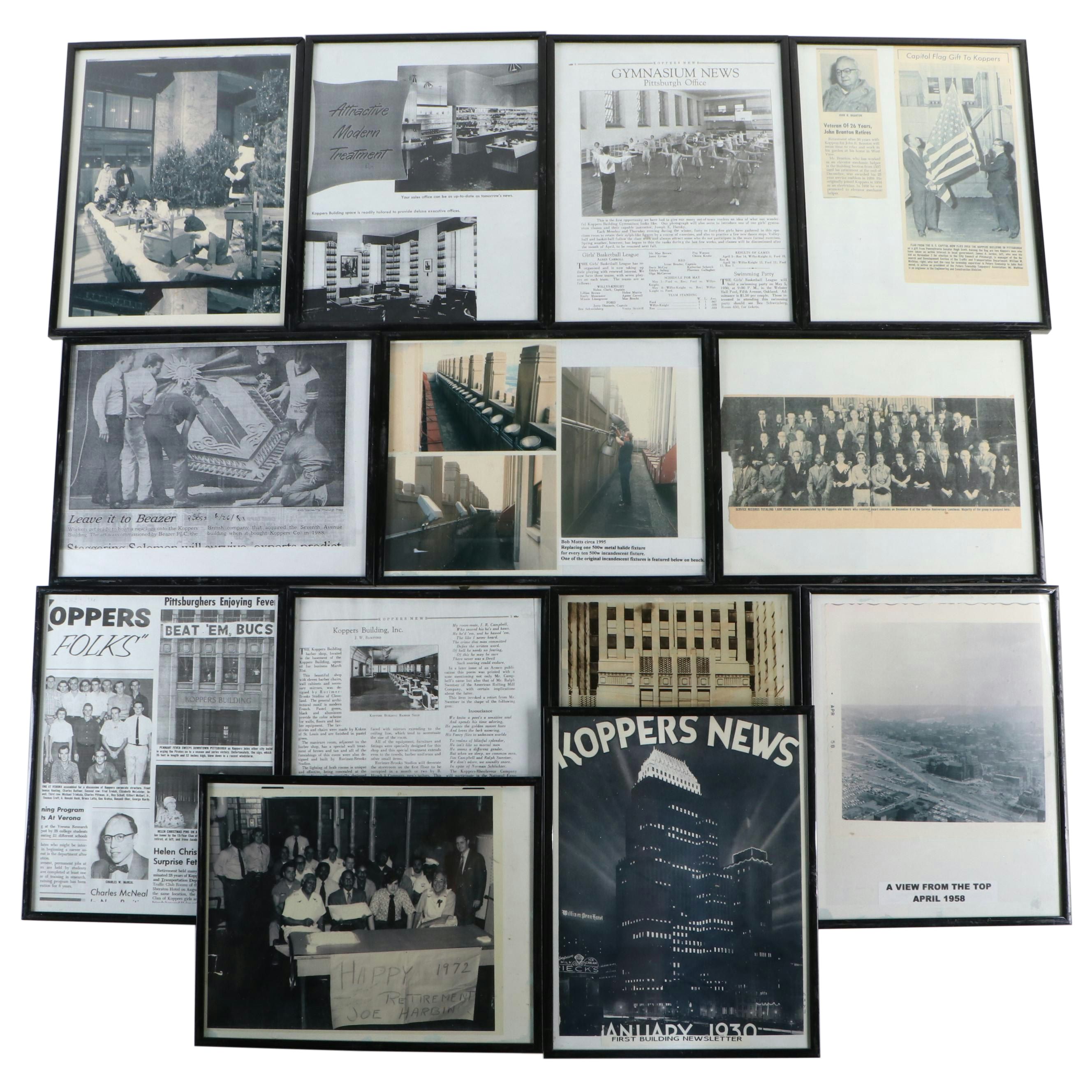 Photographs and News Articles Relating to Pittsburgh's Koppers Tower