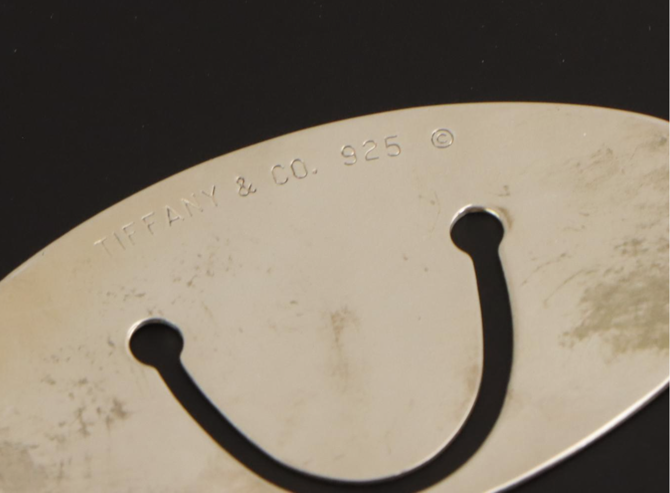 Tiffany & Co. Sterling Silver World Globe Oval Bookmark