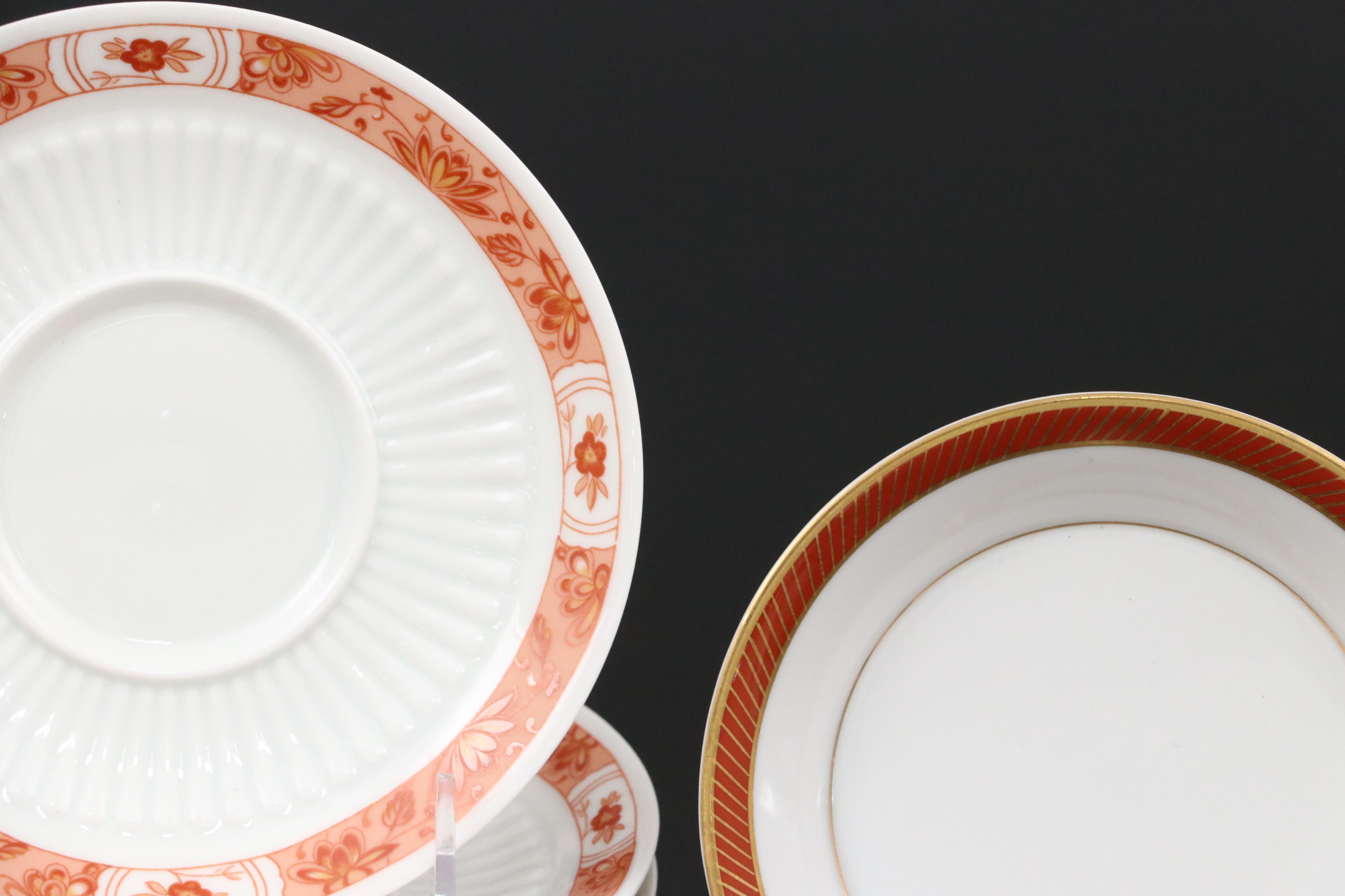 Fitz & Floyd "Bordure Rogue" and Ceralene Porcelain Teaware, 1975