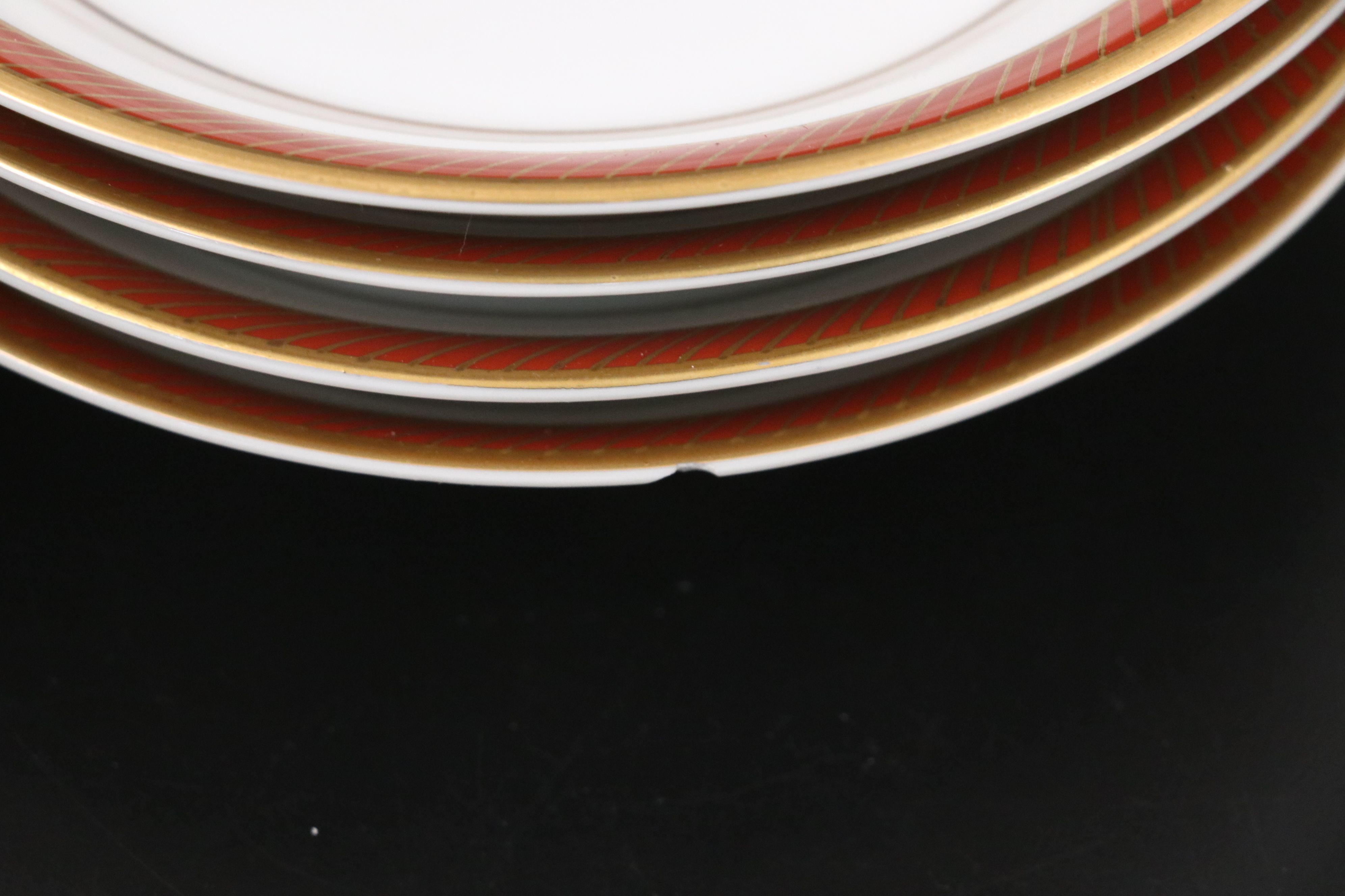 Fitz & Floyd "Bordure Rogue" and Ceralene Porcelain Teaware, 1975