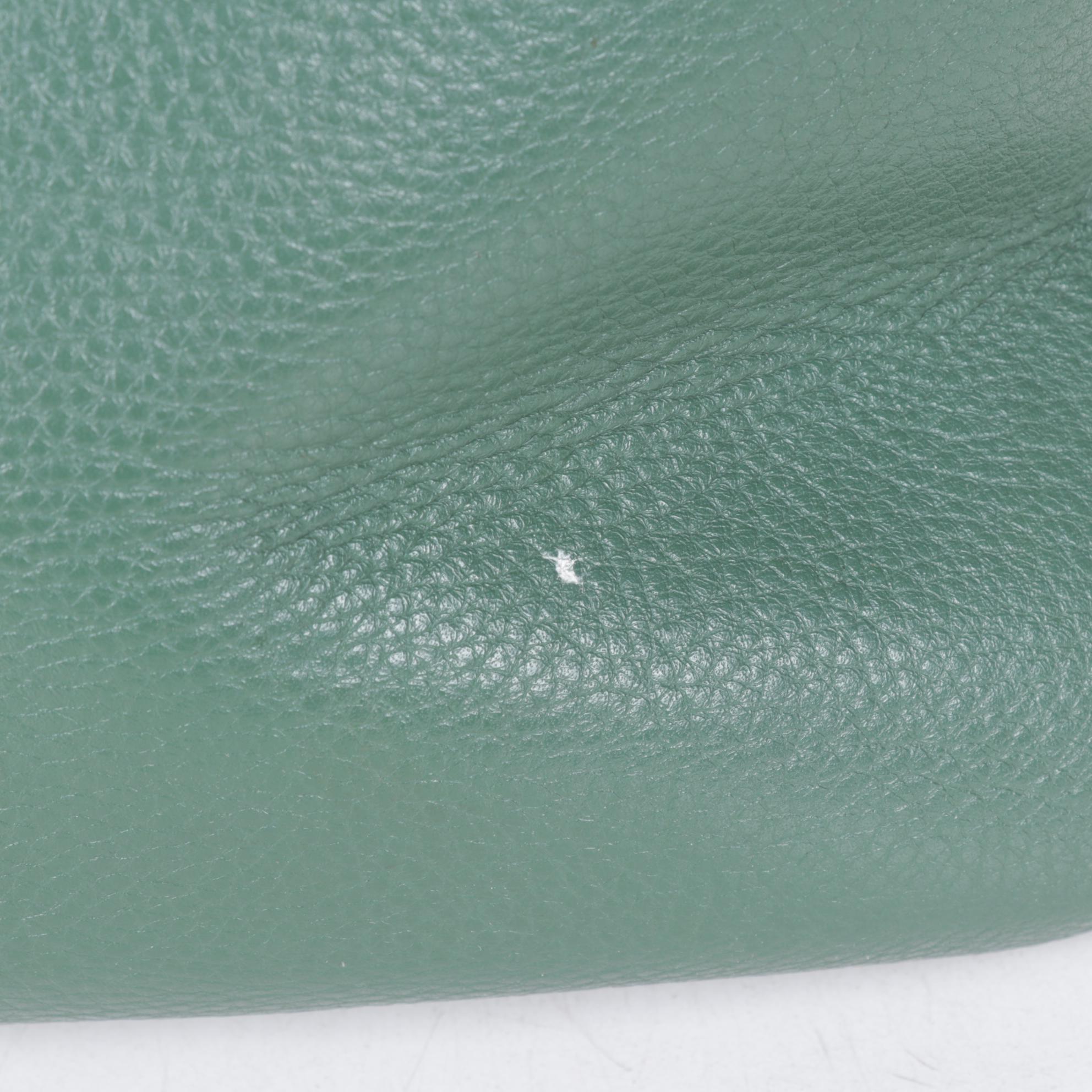 Cole Haan Sage Green Pebbled Leather Travel Bag and Beige Leather Carryall Tote