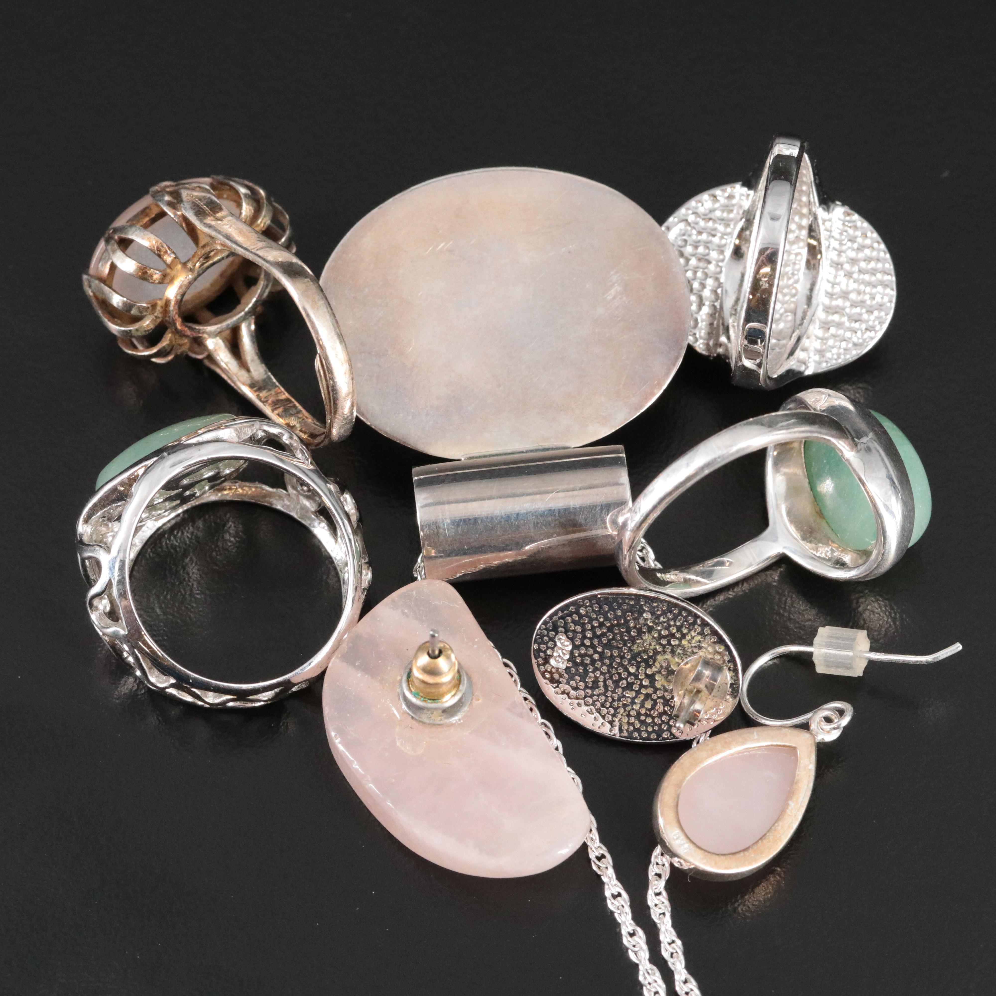 Jewelry Collection Featuring Rose Quartz, Aventurine and Glass