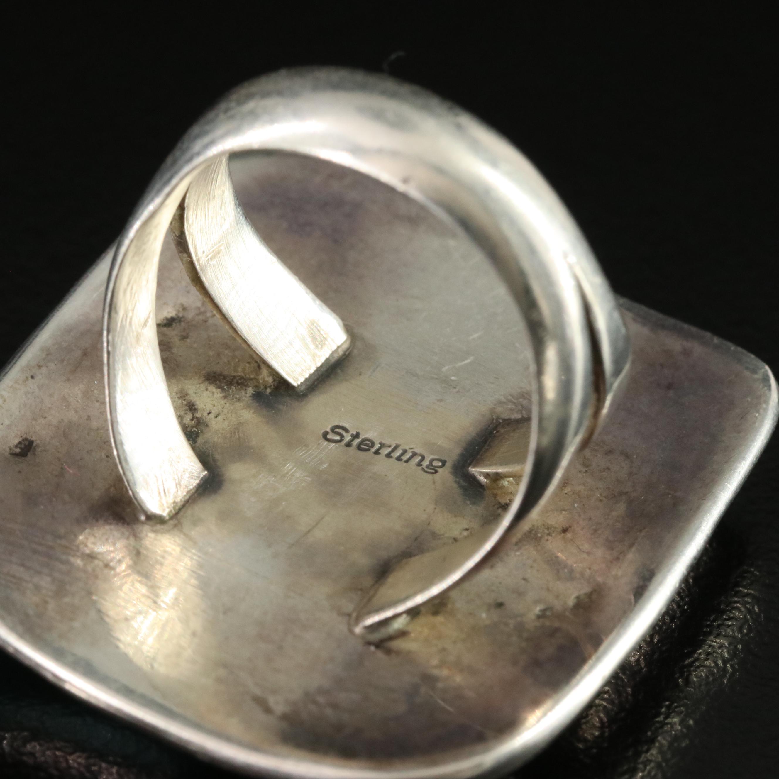 Southwestern Sterling Turquoise Ring