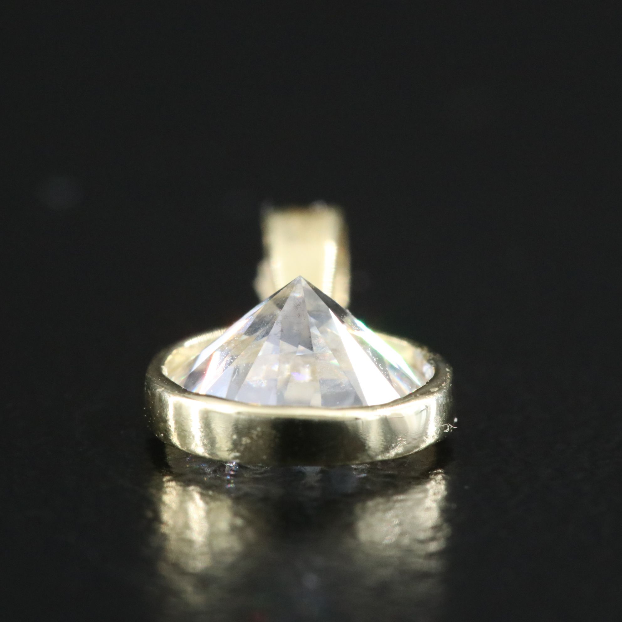 14K 1.01 CT Lab Grown Diamond Solitaire Pendant with IGI Report