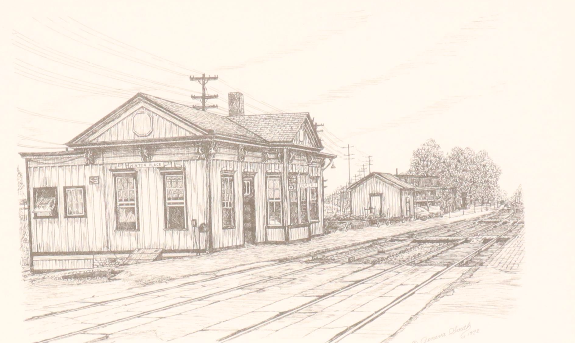 Geneva South Lithographs of Cincinnati Scenes Including "Music Hall, 1965"