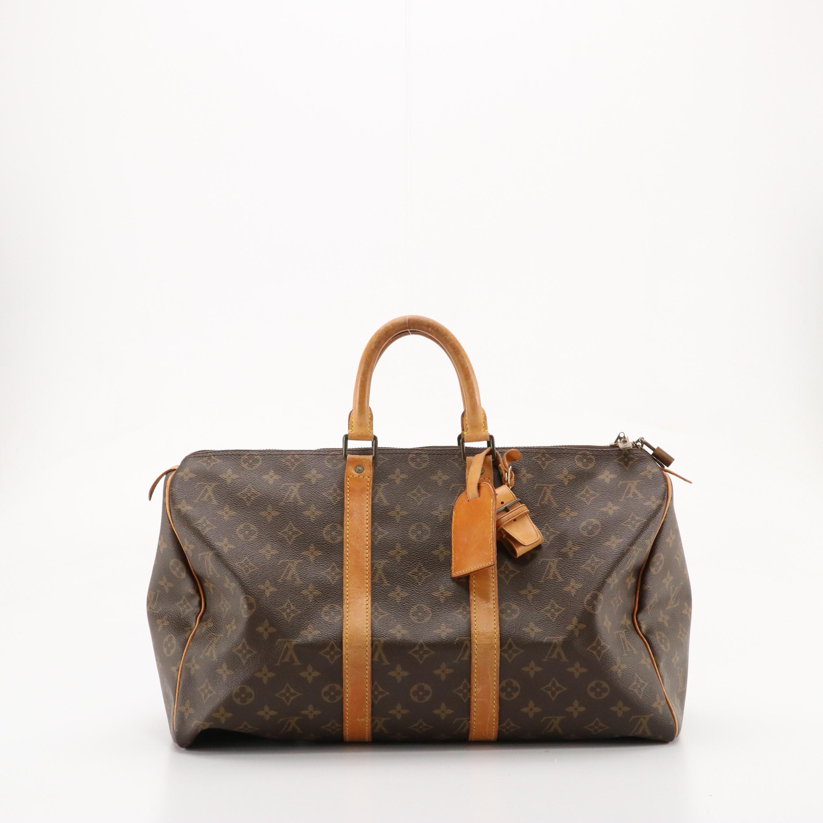 Louis Vuitton Keep all 45 in Monogram Canvas and Leather Trim