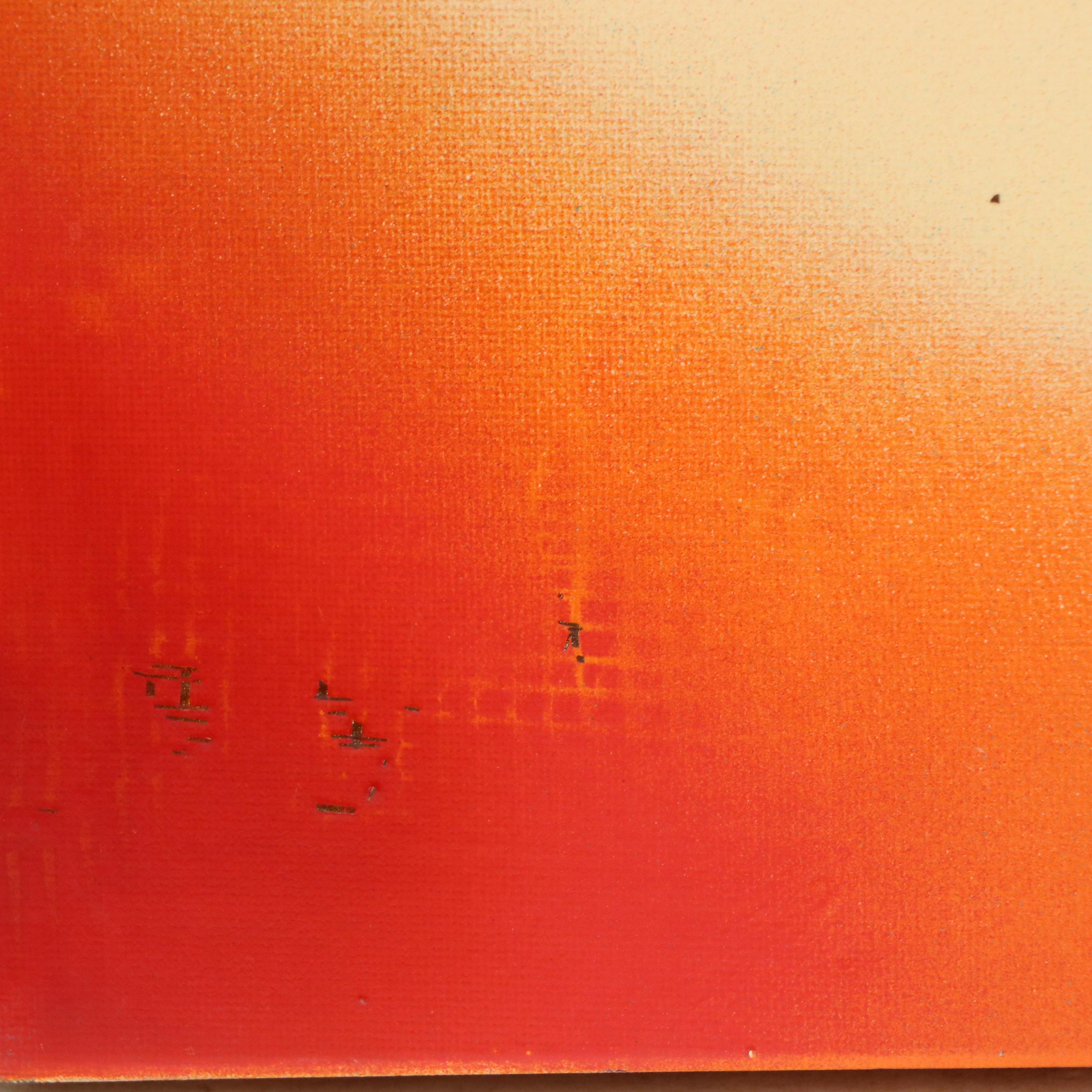 Abstract Acrylic Painting "Haze I," 21st Century