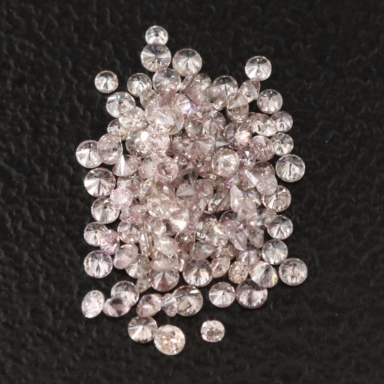 Loose 1.00 CTW Light Pink Diamond Melee Lot