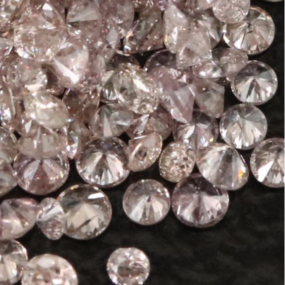 Loose 1.00 CTW Light Pink Diamond Melee Lot