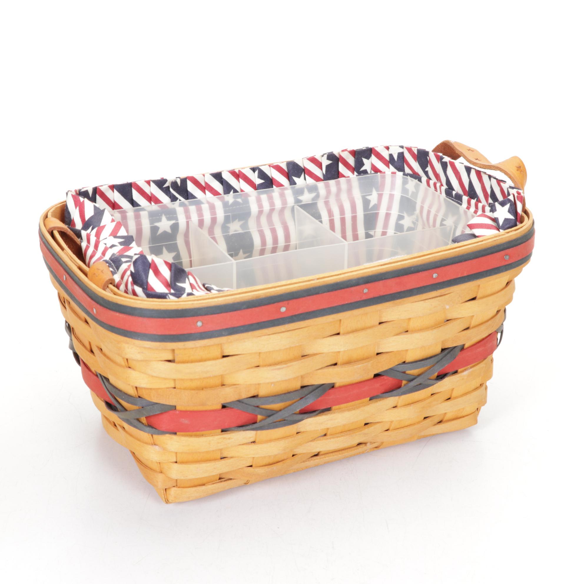 Longaberger "2000 Century Celebration" with Patriotic Handwoven Maple Baskets