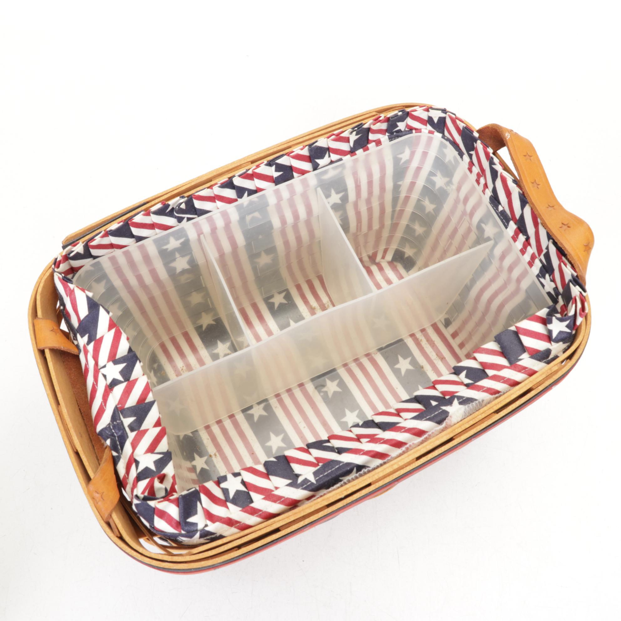 Longaberger "2000 Century Celebration" with Patriotic Handwoven Maple Baskets