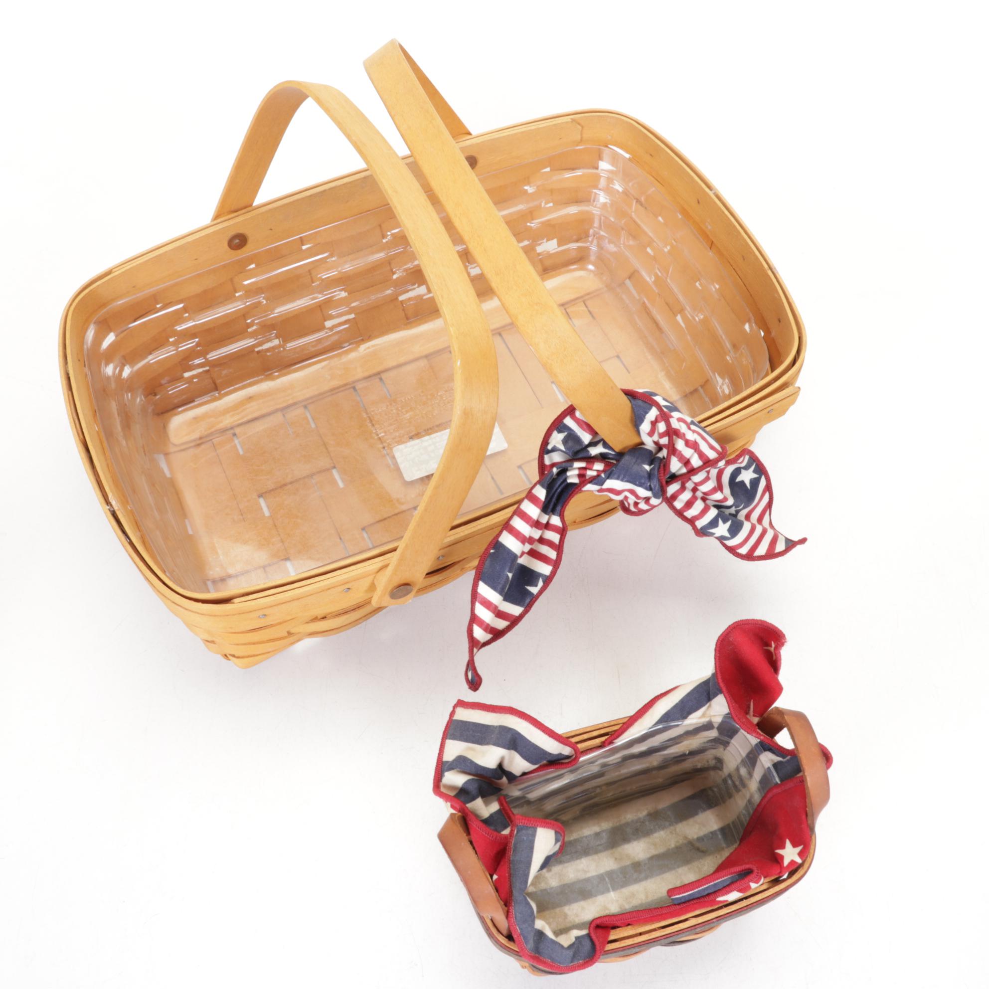 Longaberger "2000 Century Celebration" with Patriotic Handwoven Maple Baskets