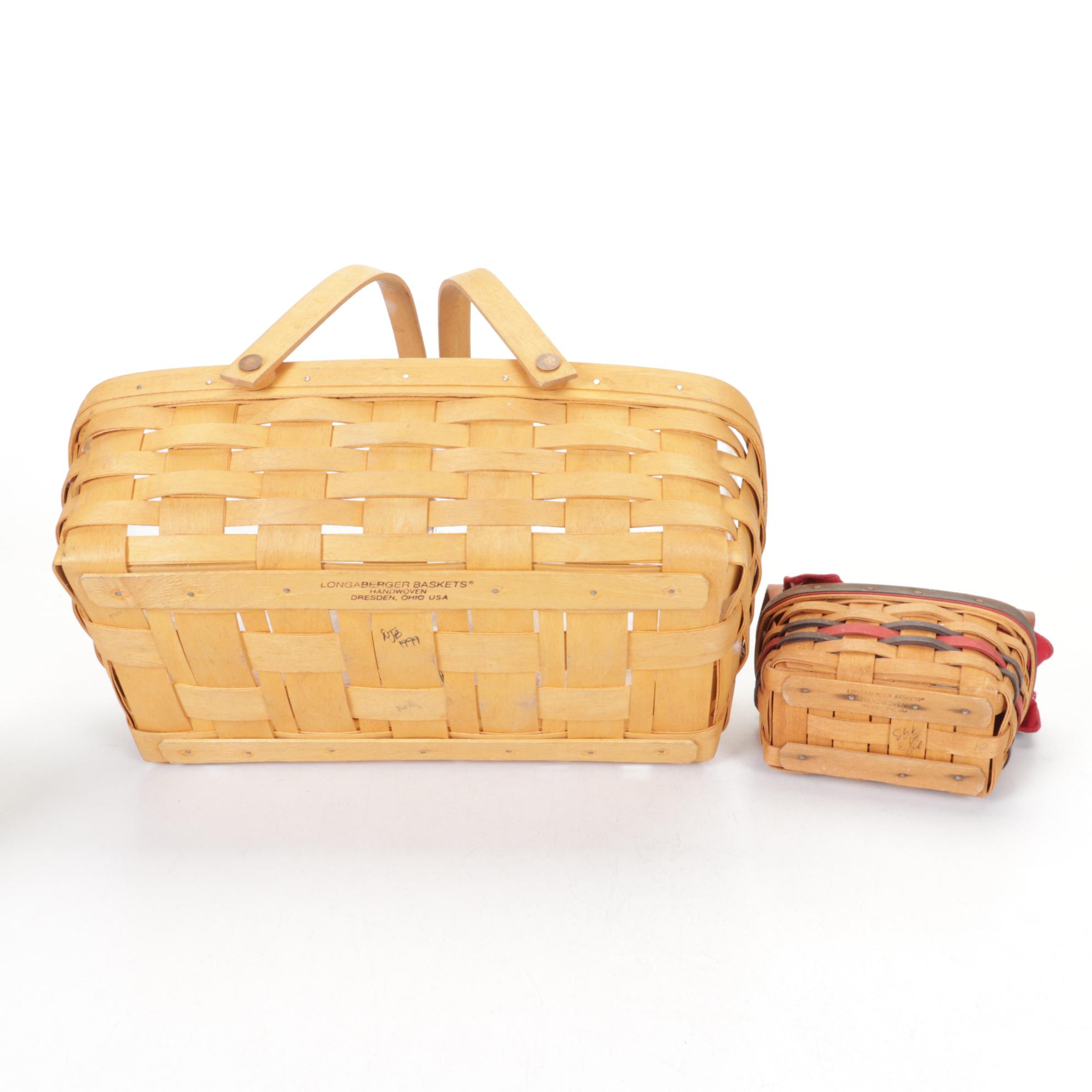 Longaberger "2000 Century Celebration" with Patriotic Handwoven Maple Baskets