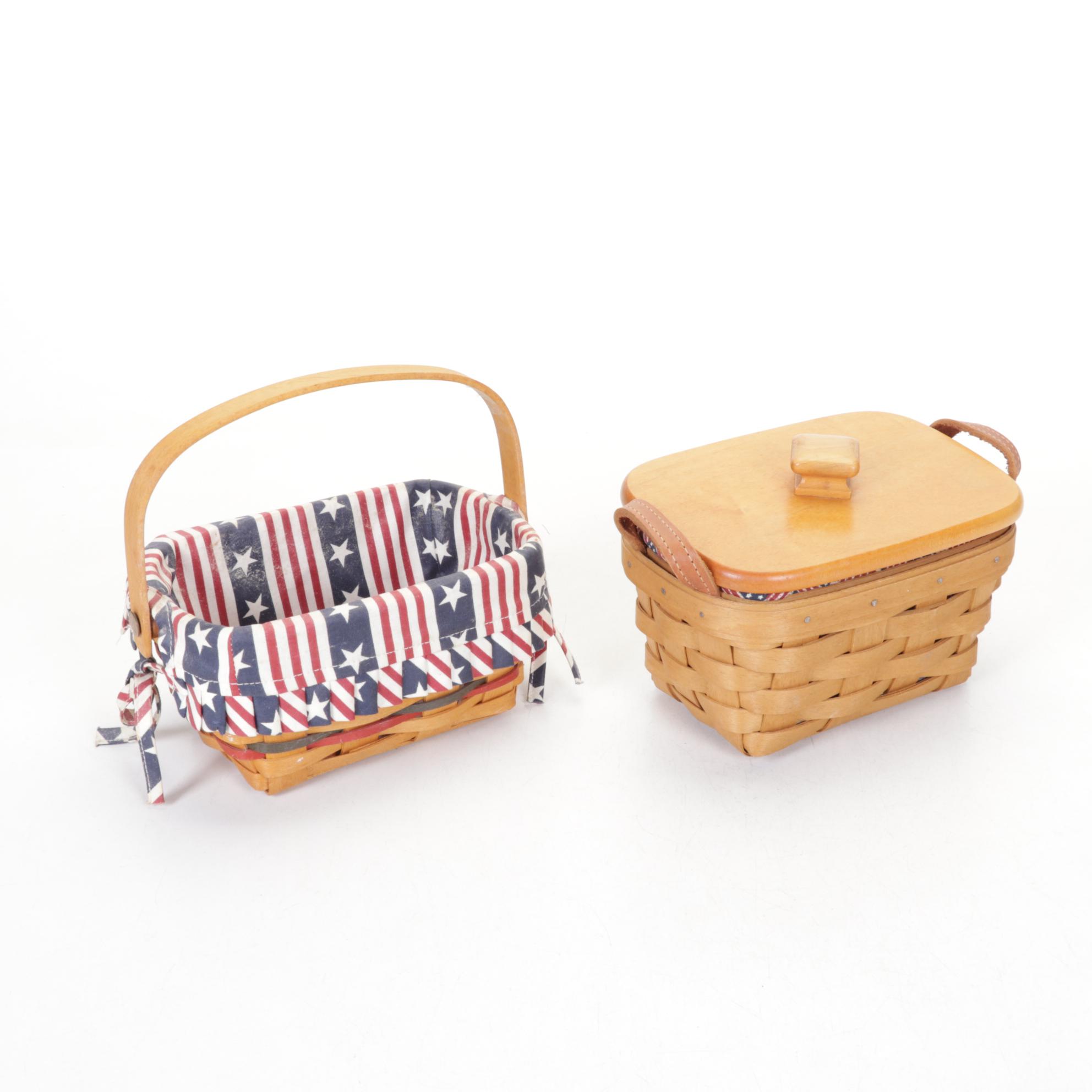Longaberger "2000 Century Celebration" with Patriotic Handwoven Maple Baskets