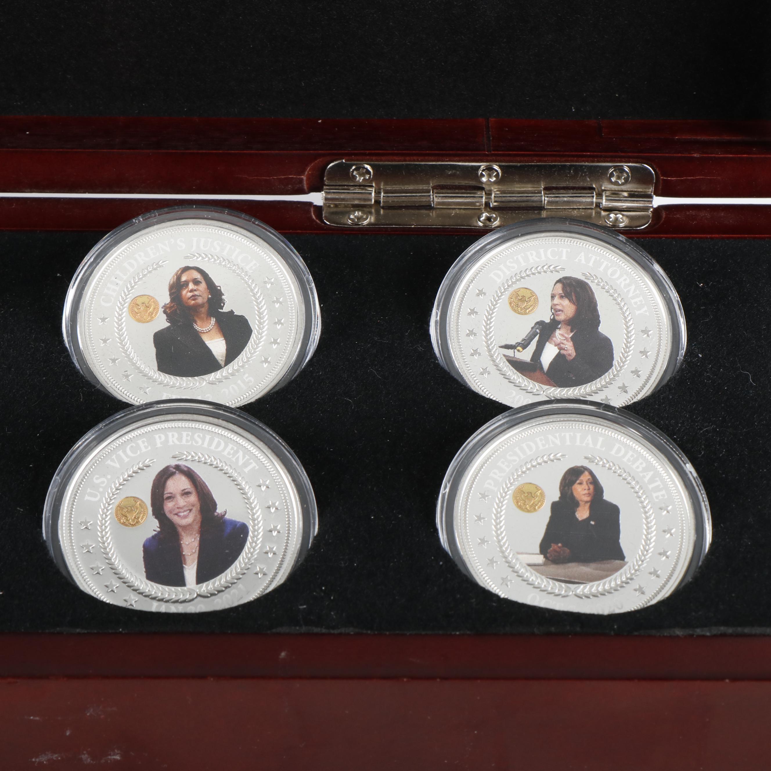 Three Bradford Exchange Silver Plated Coin Sets