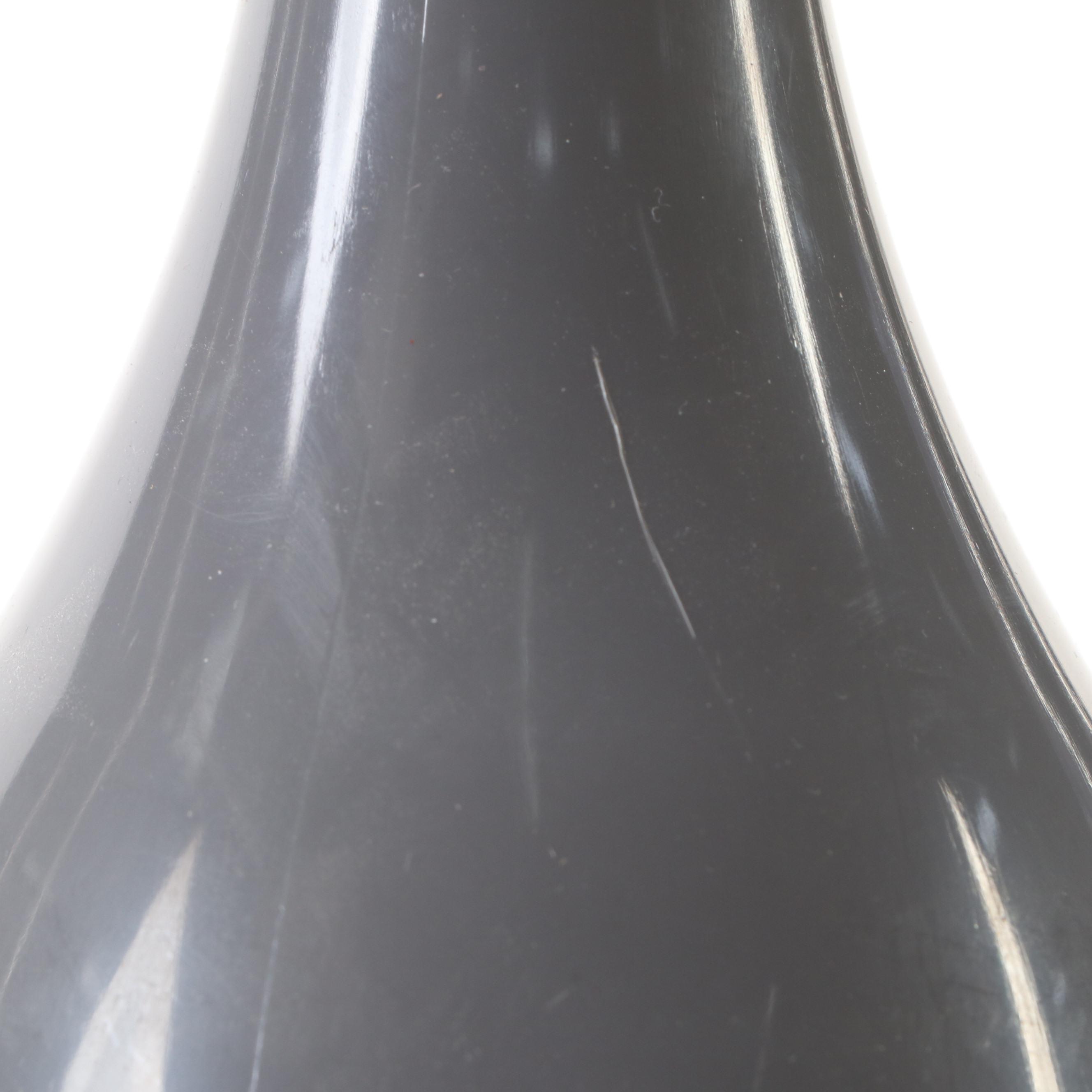 Contemporary Gray Chevron Table Lamp