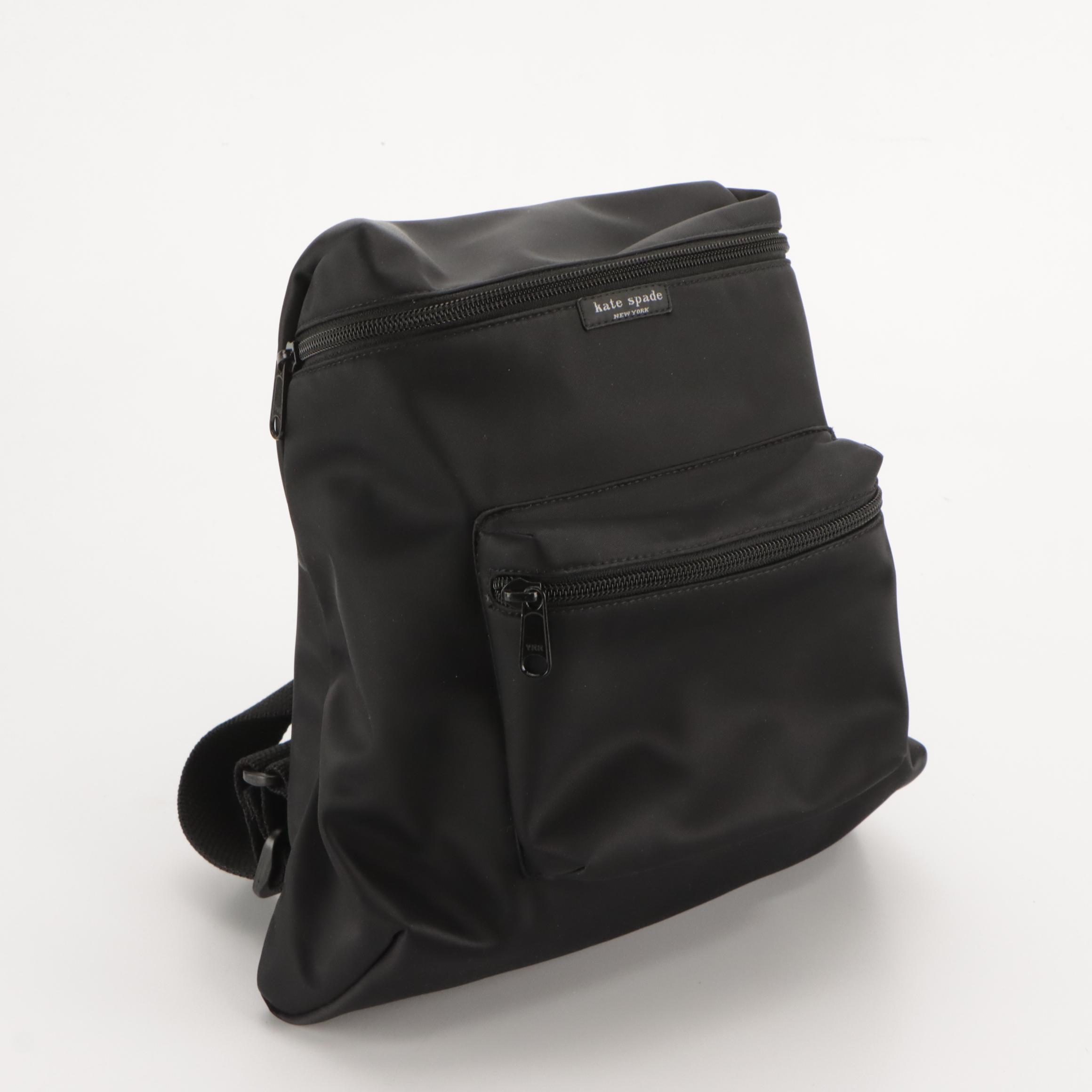 Kate Spade Nylon Mini Backpack & Printed Leather Card Holder, Cole Haan Wallet