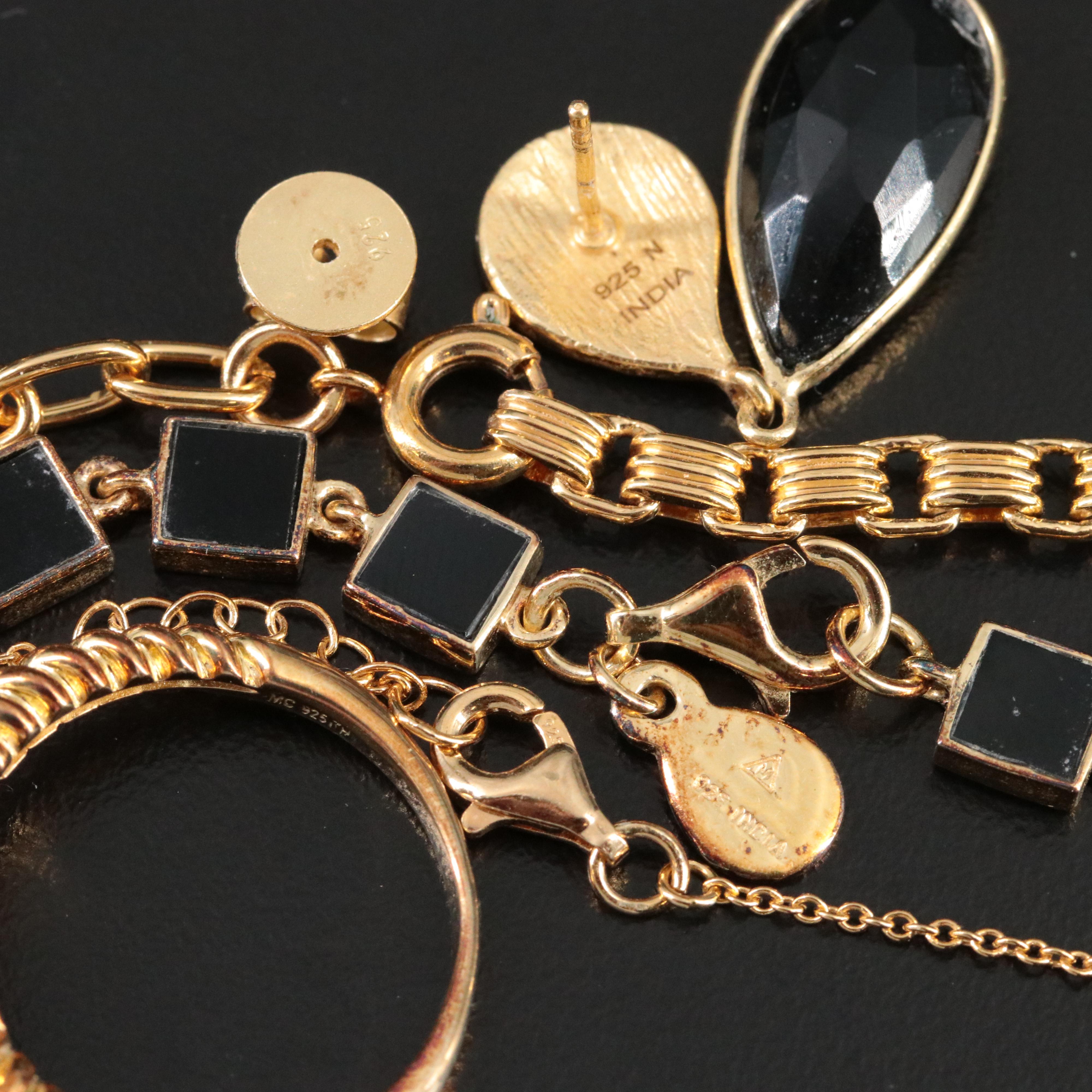 Sterling Gold-Tone Gemstone Jewelry Collection