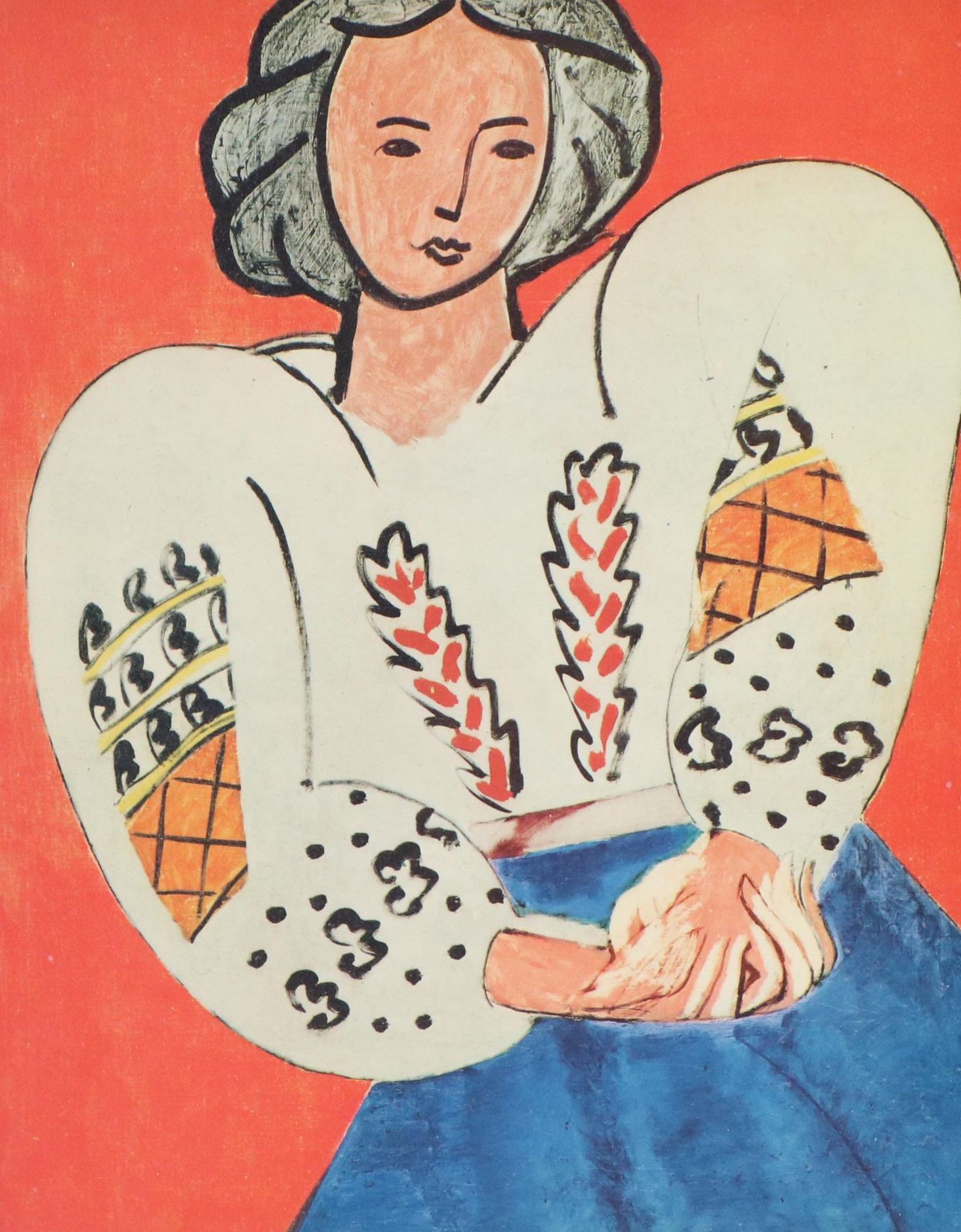 Henri Matisse Serigraph of the Painting "The Romanian Blouse," Mid-20th Century
