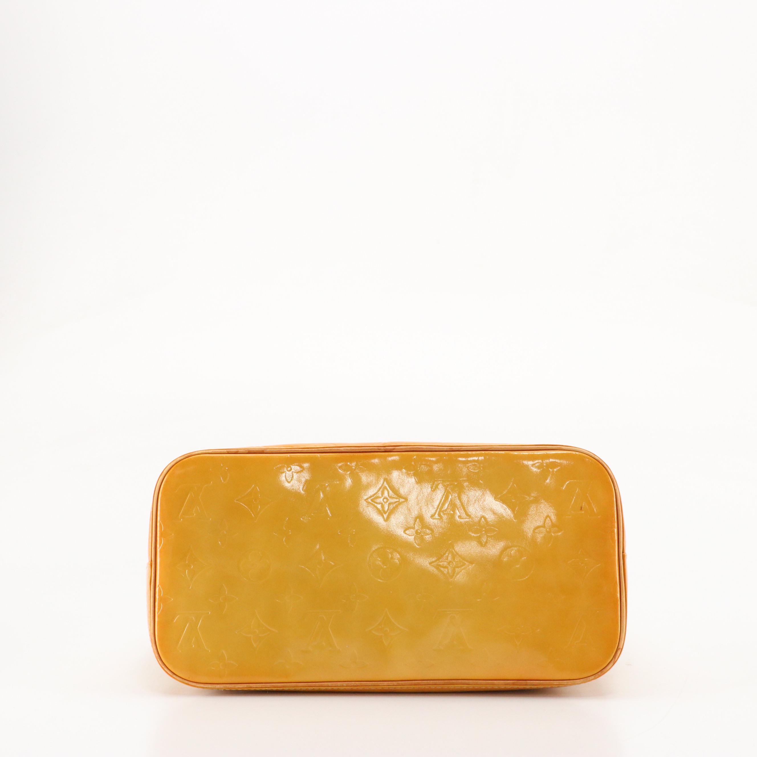 Louis Vuitton Houston Shoulder Bag in Yellow Monogram Vernis Leather