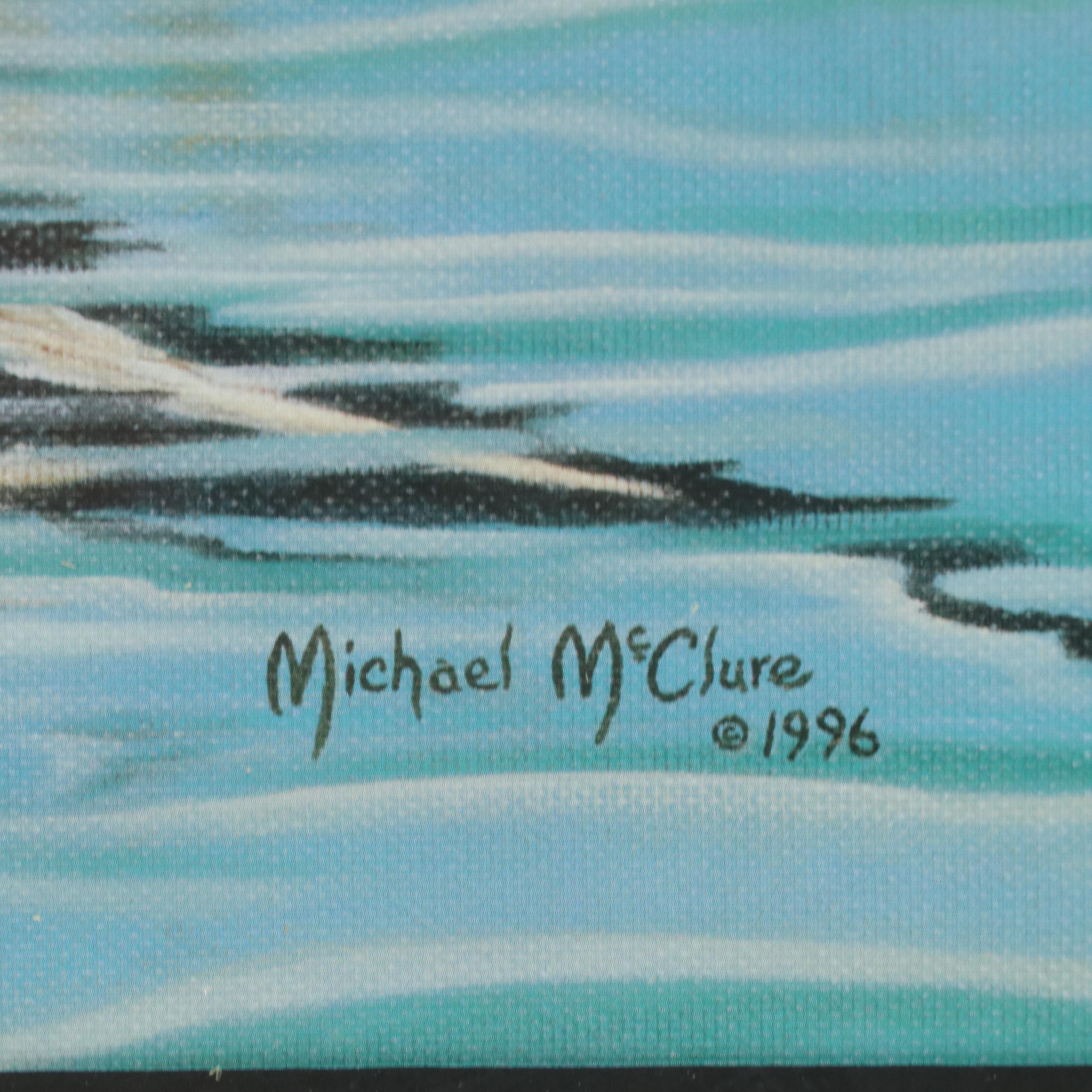 Michael McClure Offset Lithograph of Northern Pintail Duck, 1996