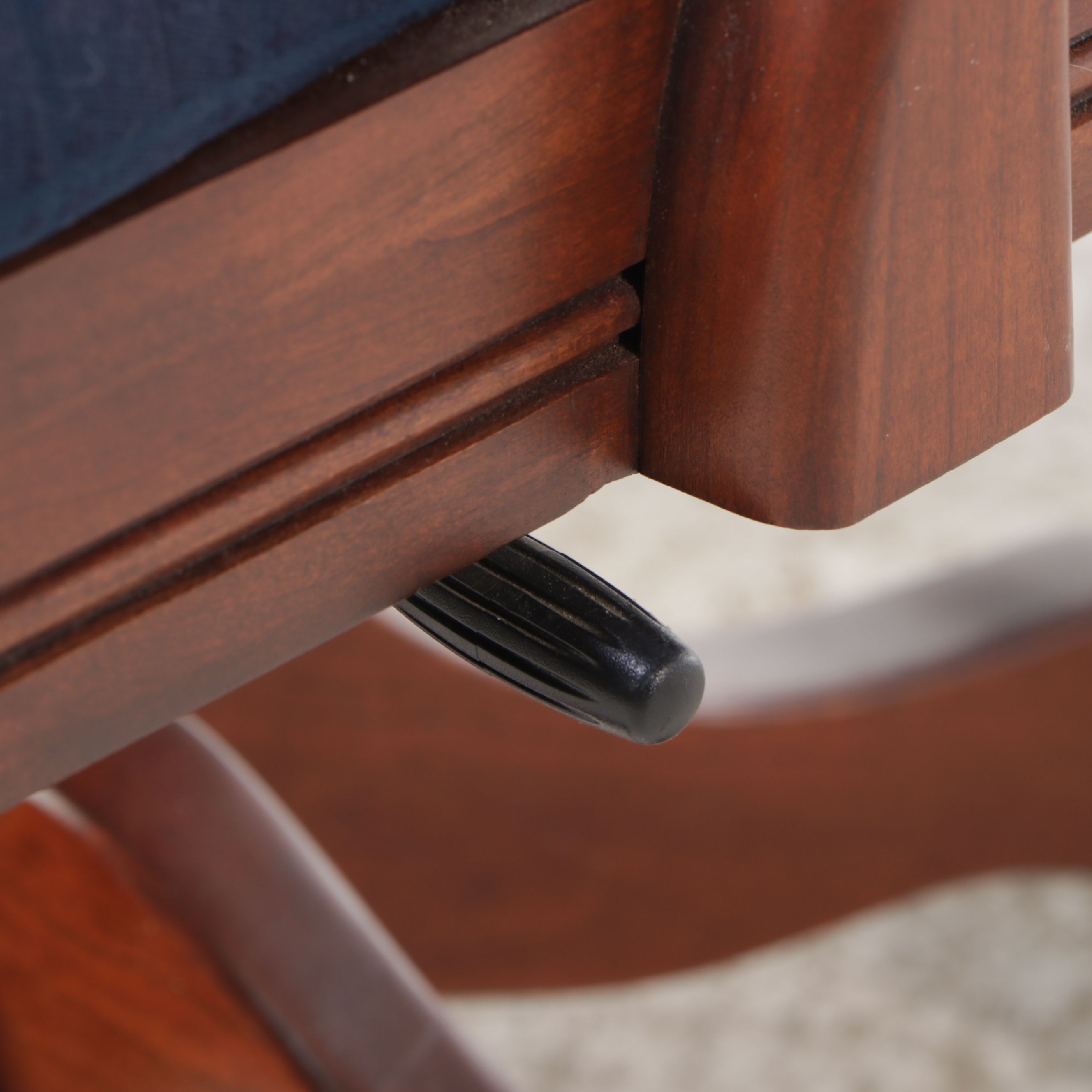 Craftsman Style Wooden Rolling Office Chair