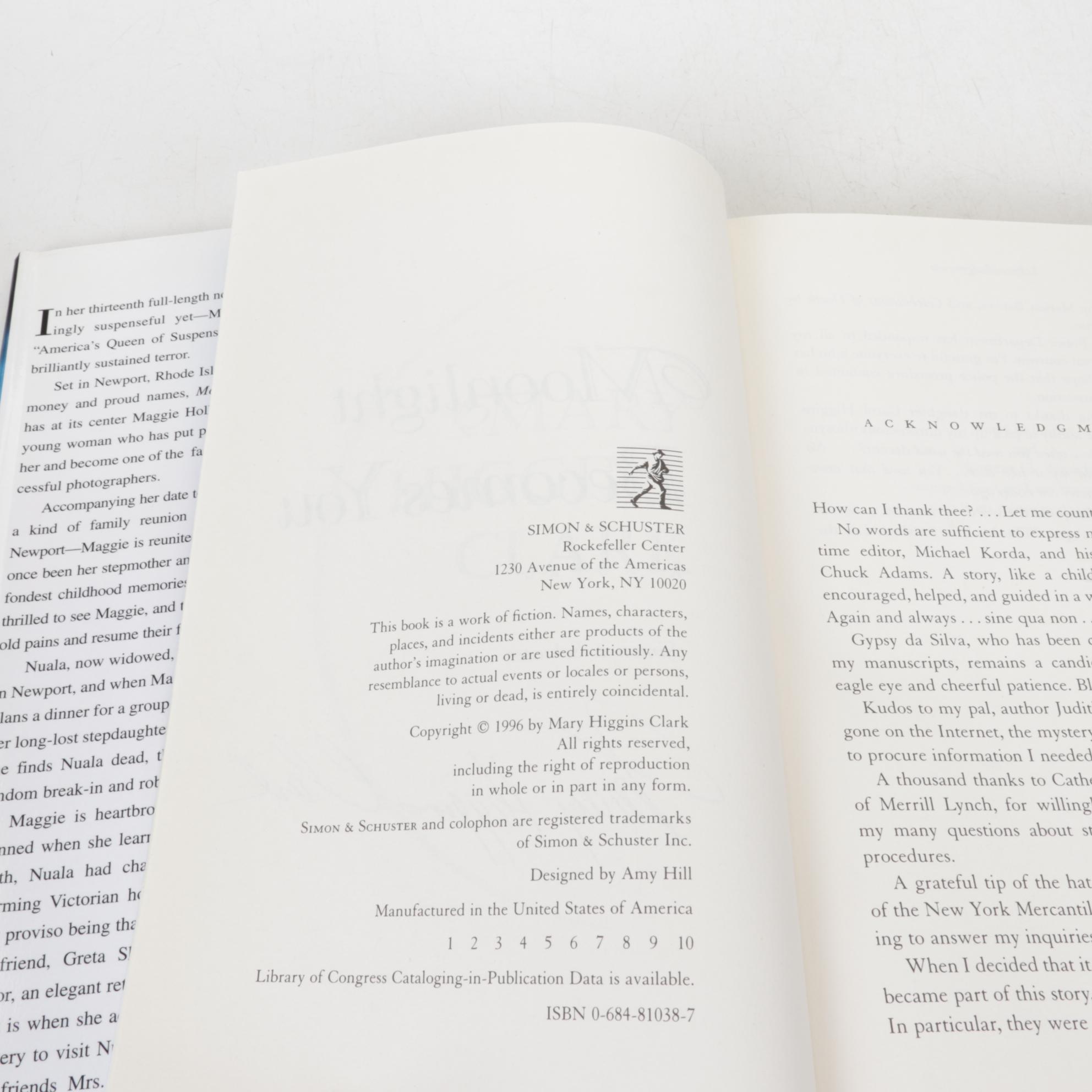 Signed First Edition "Remember Me" and More Books by Mary Higgins Clark