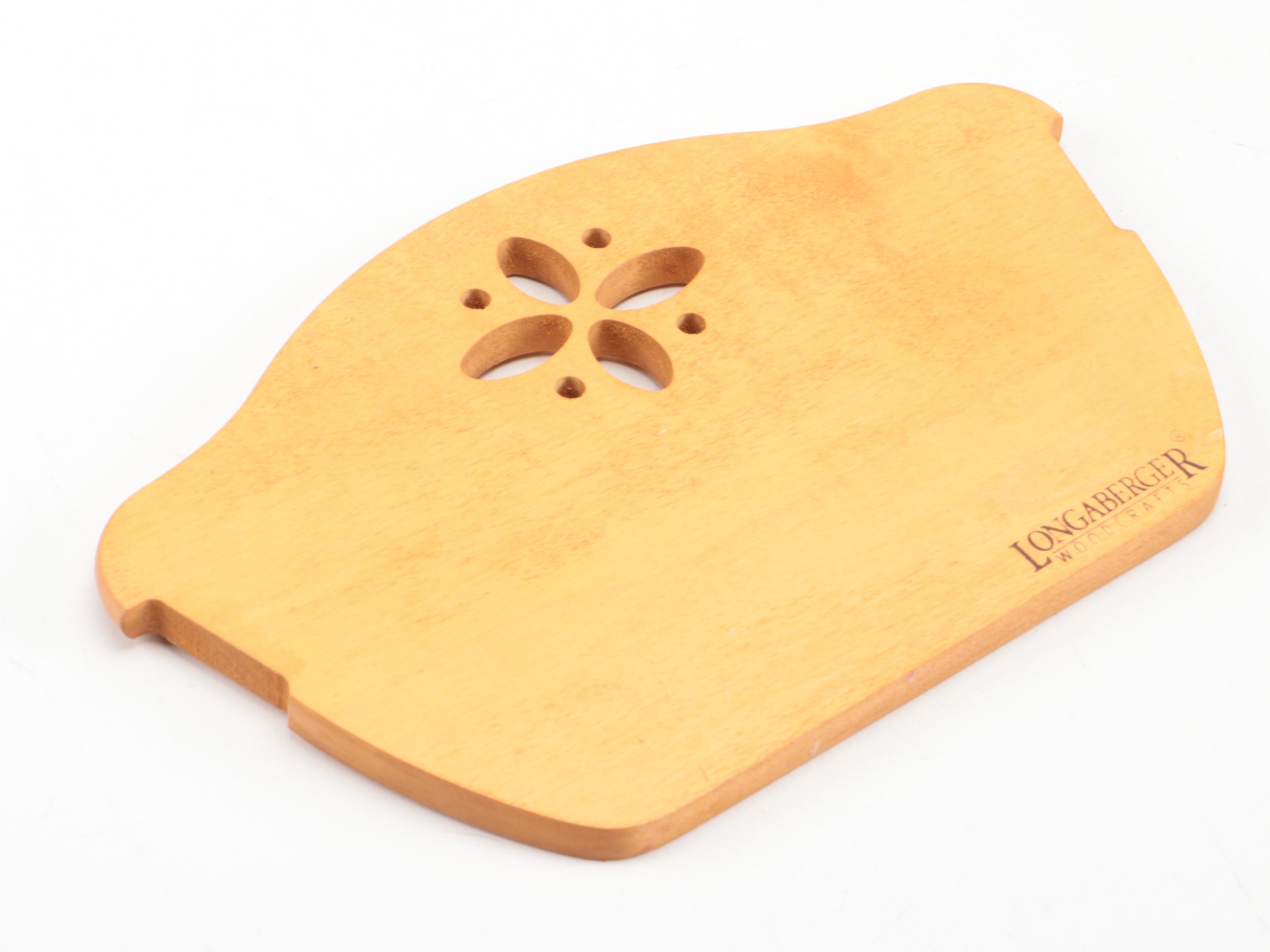 Longaberger Splint Wood Baskets and Fabric Liners