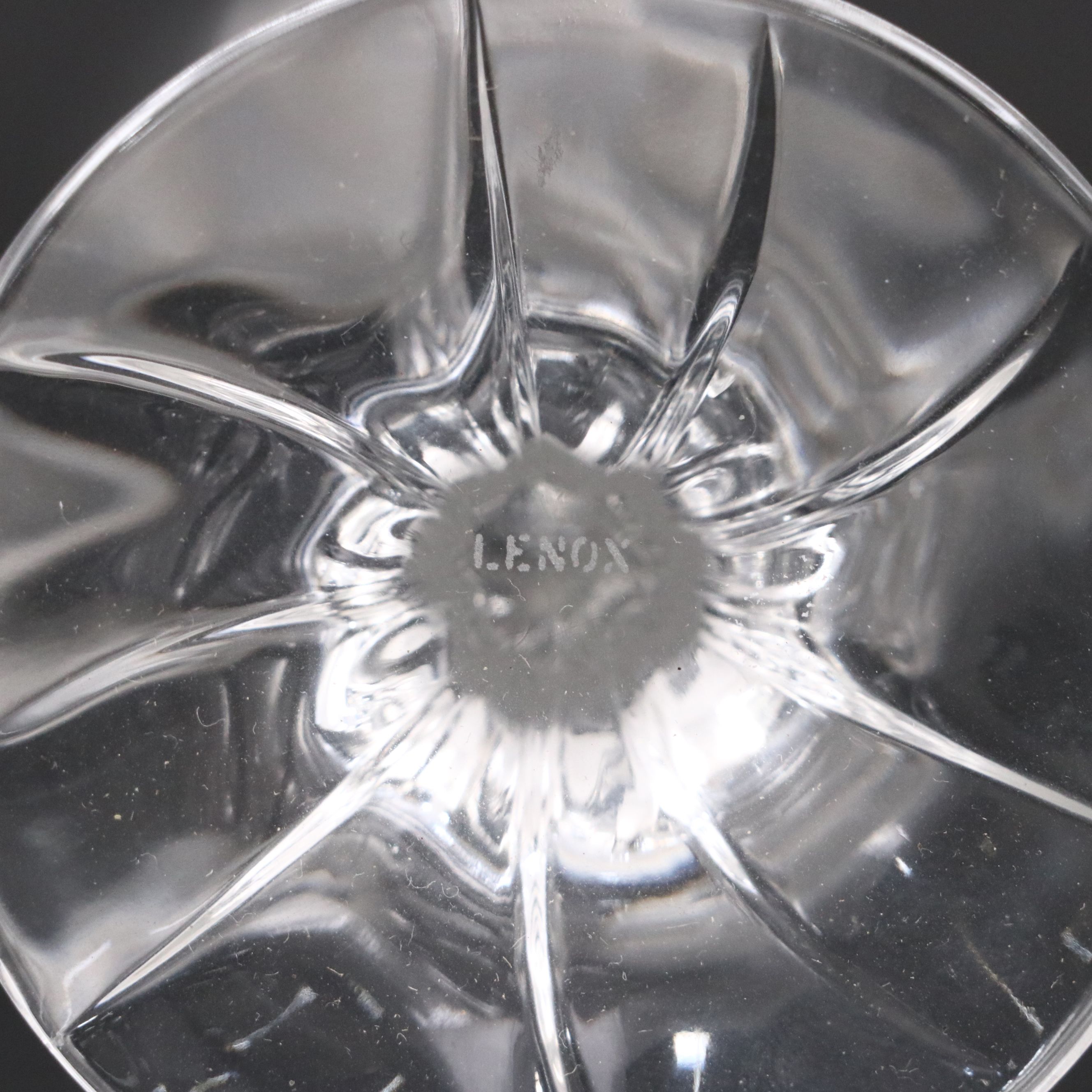 Lenox "Debut" Crystal Champagne Flutes, Wine Glasses, and Iced Tea Glasses