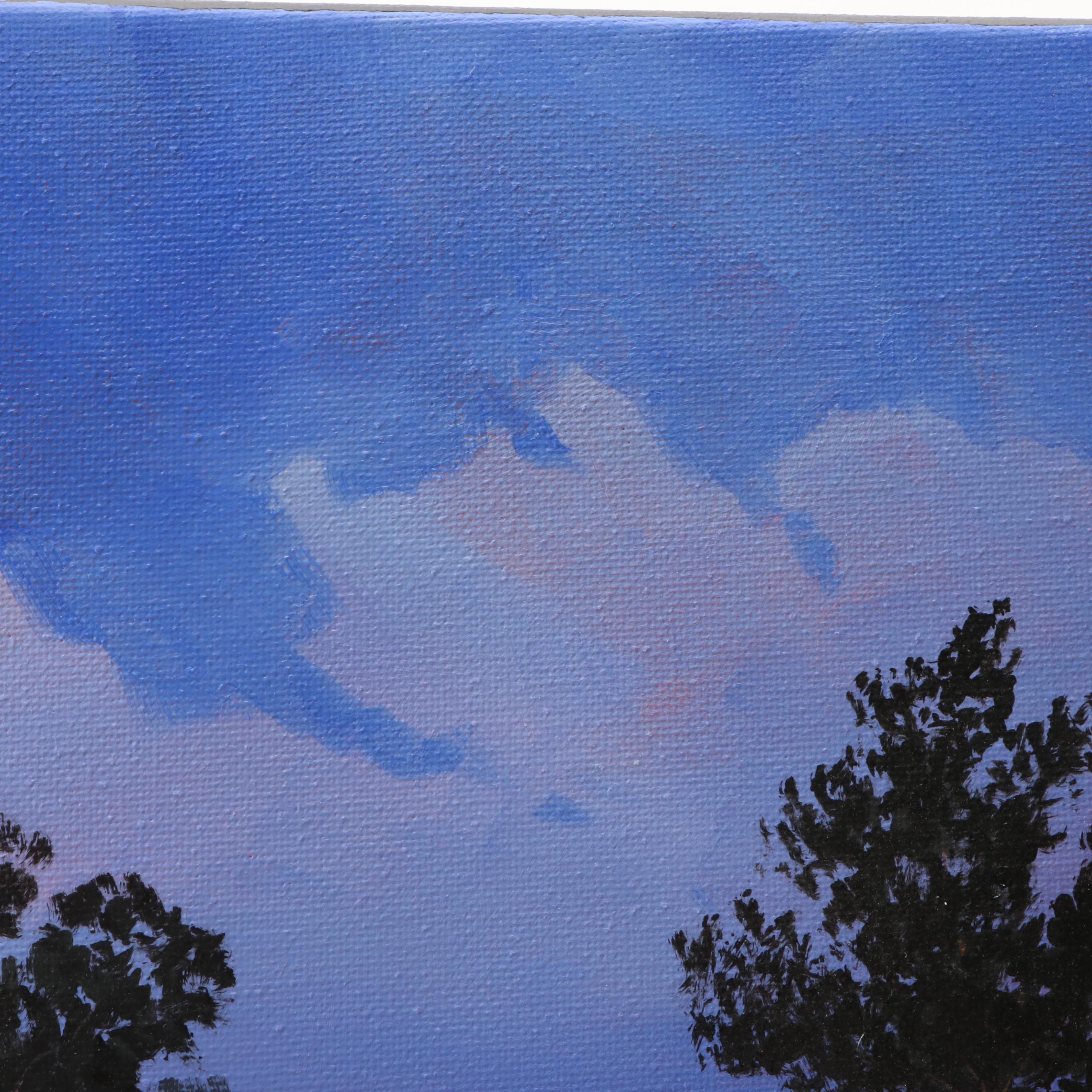 Doug "Bumo" Johnpeer Nocturne Landscape Oil Painting, 2025