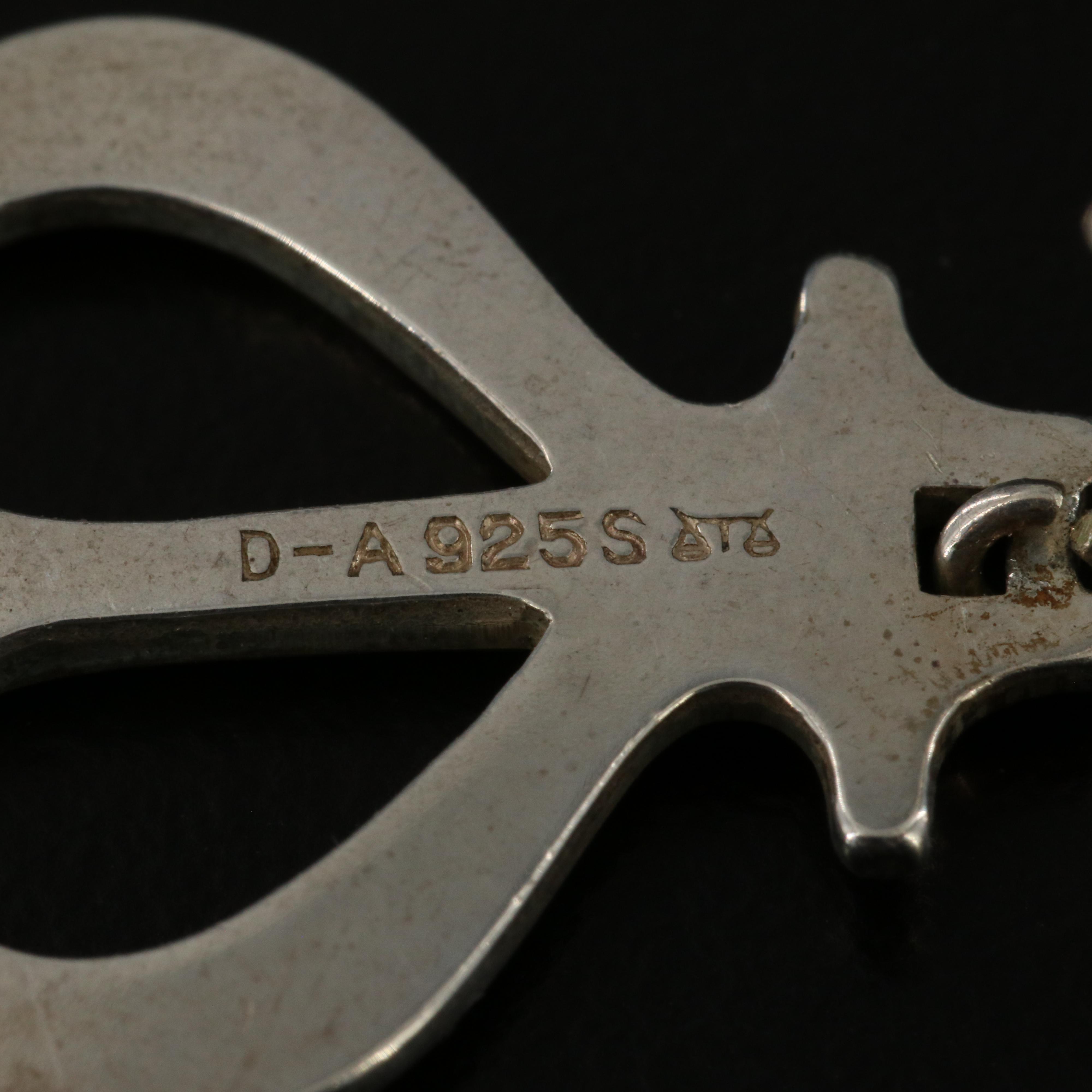 David Andersen Sterling Viking Ship Earrings