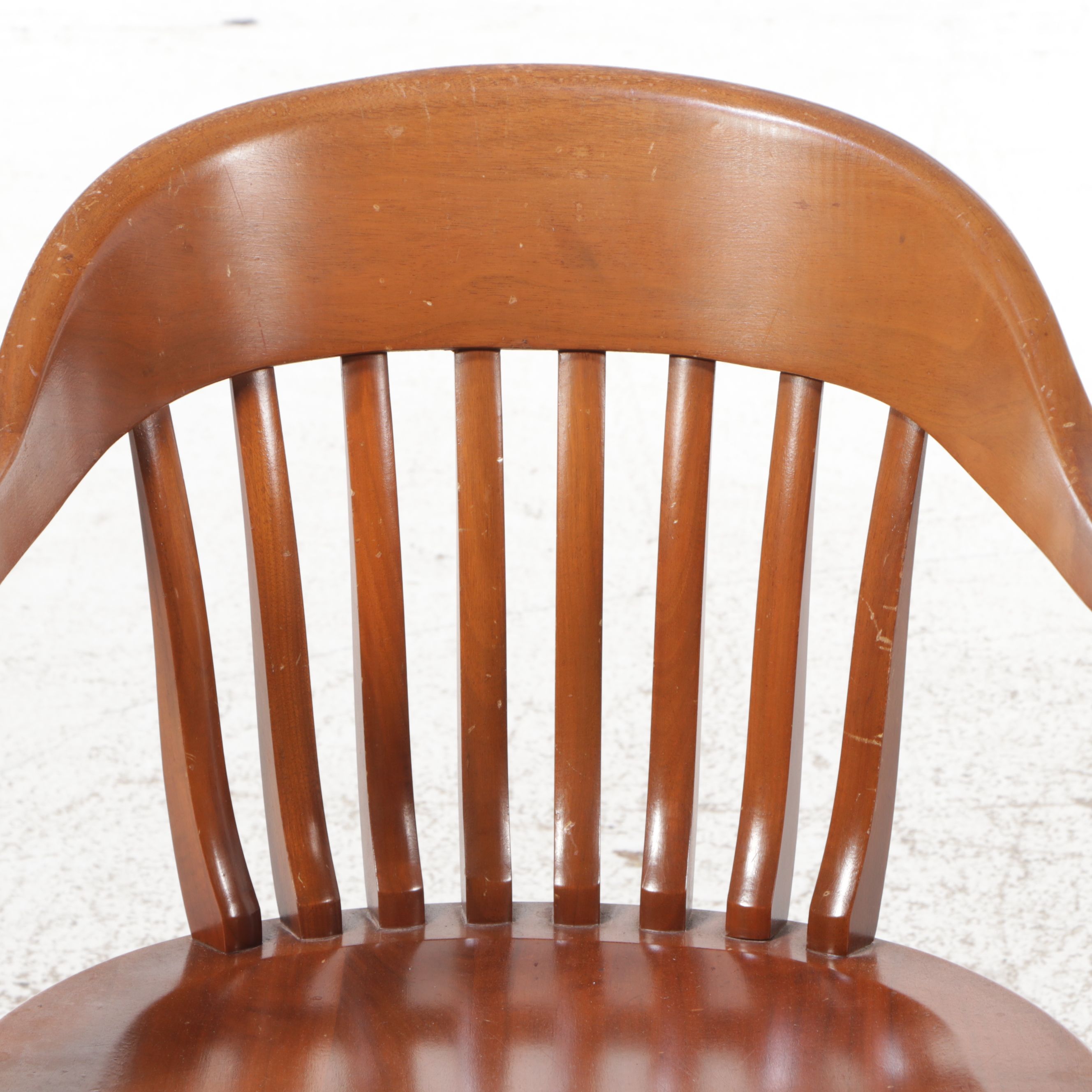 Vintage Maple Banker Chair